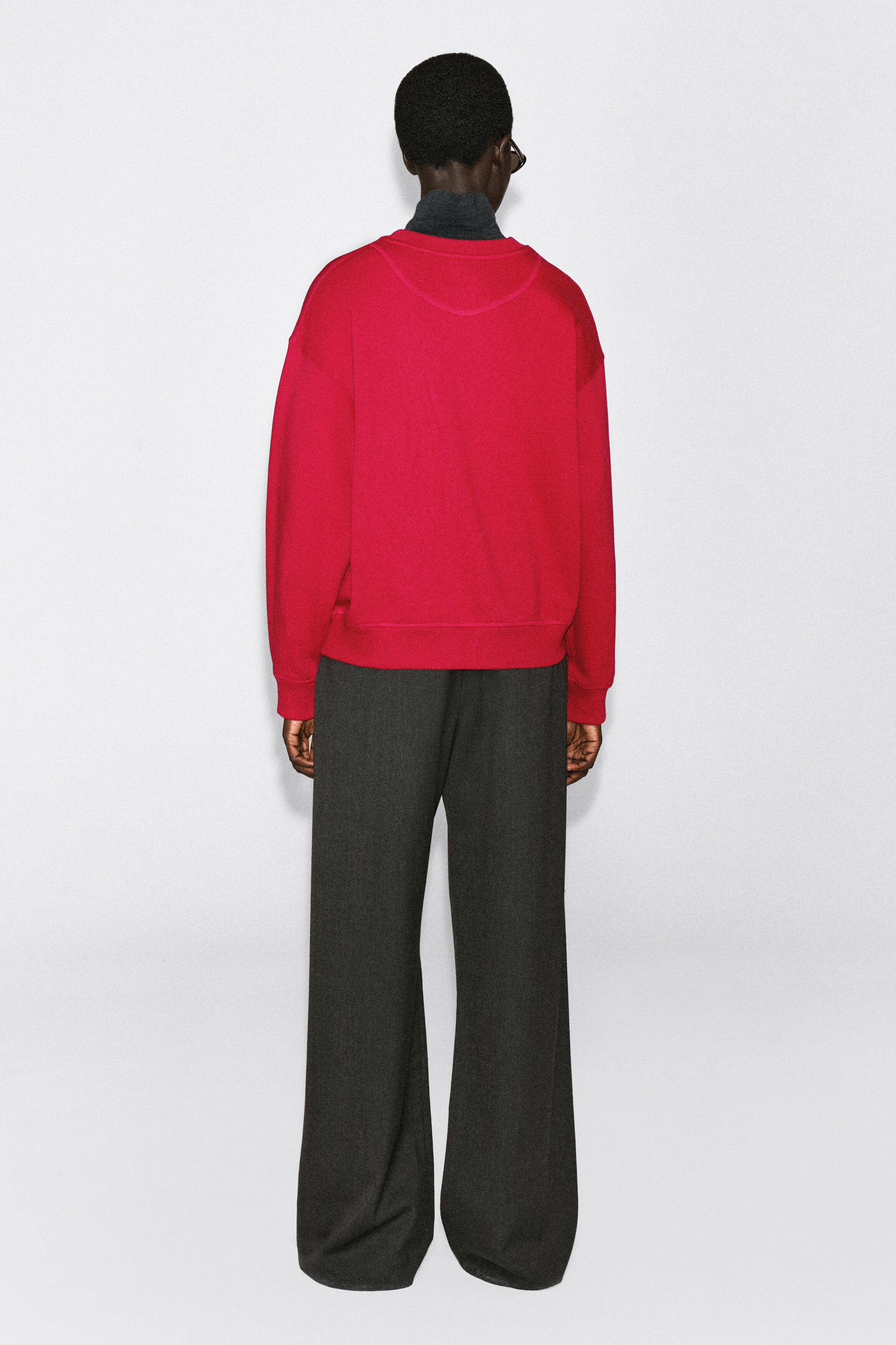 ROUNDED COTTON CREW-NECK SWEATSHIRT thumbnail 5