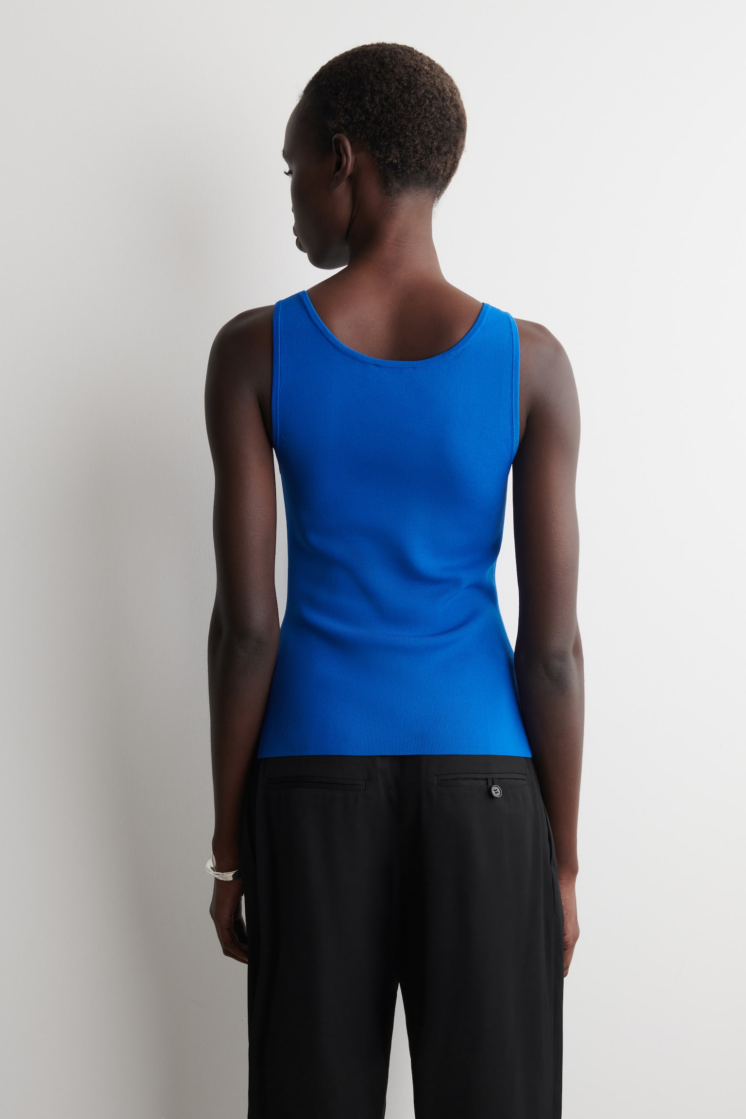 KNITTED SCOOP-NECK TANK TOP - 3