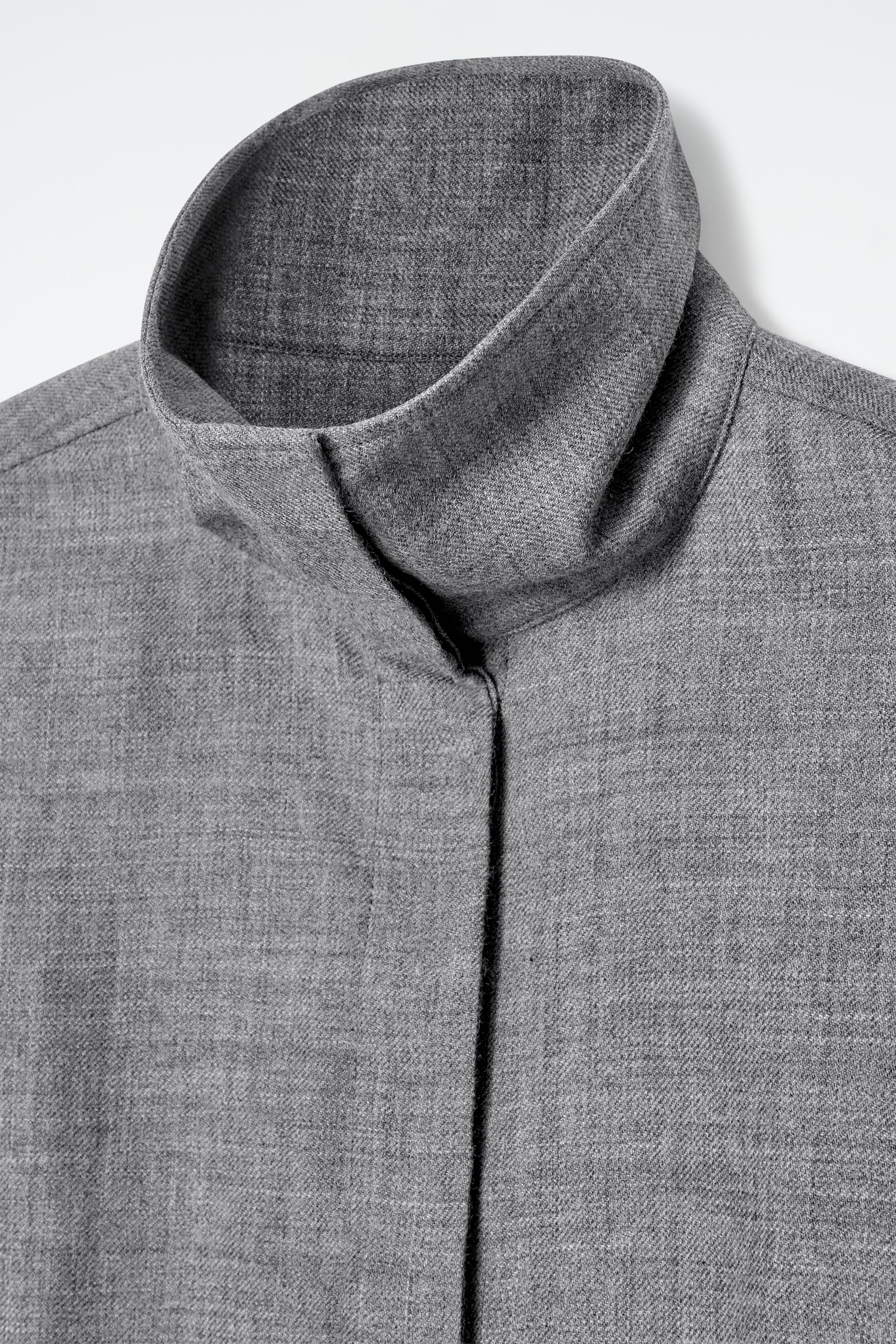 Agrandir l'image: CHEMISE DÉCONTRACTÉE À COL CHEMINÉE EN FLANELLE - GRIS CHINÉ - FEMME | H&M CH 3