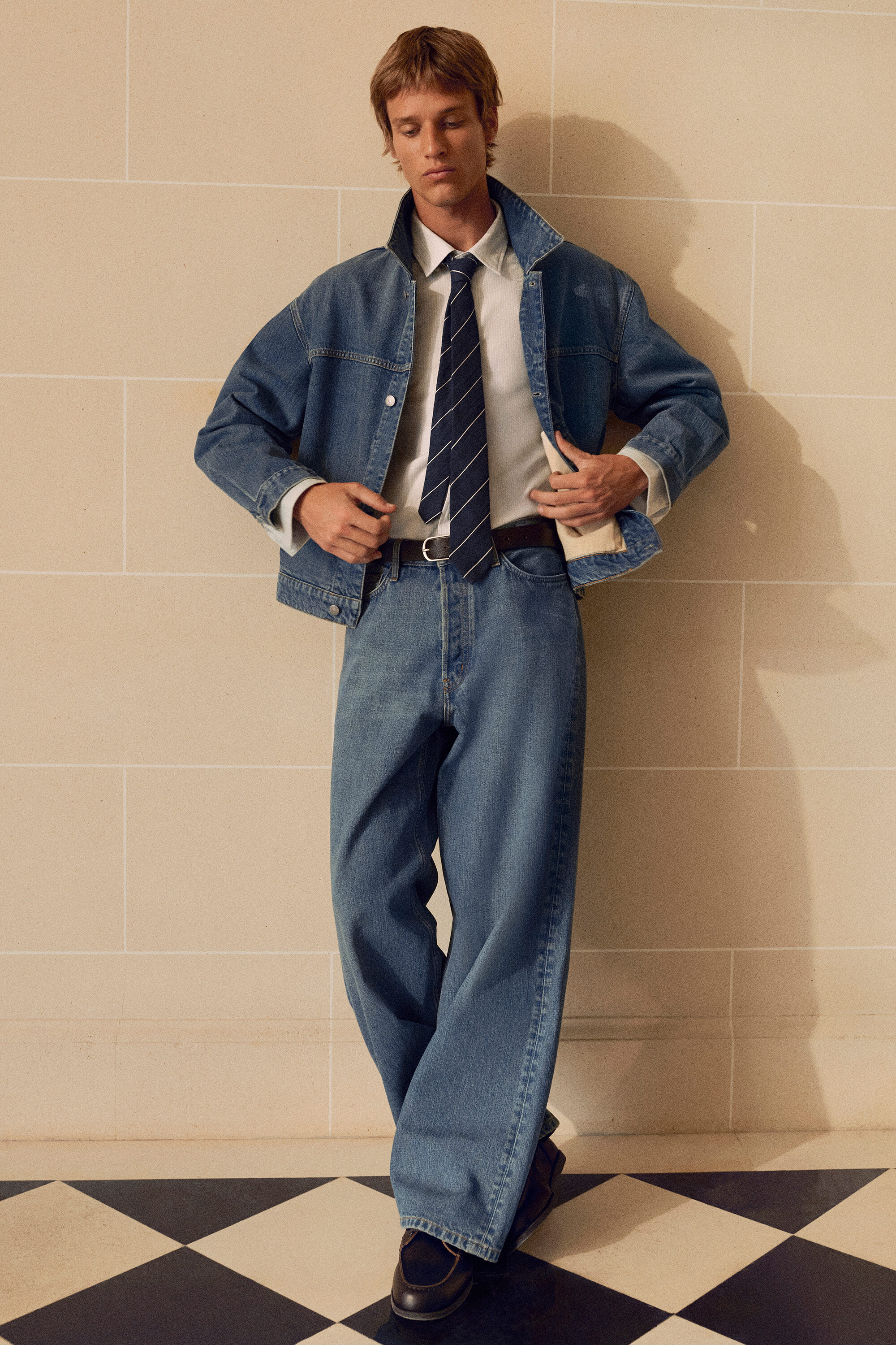 RIDER RELAXED-FIT STRAIGHT-LEG JEANS - FADED BLUE | COS US