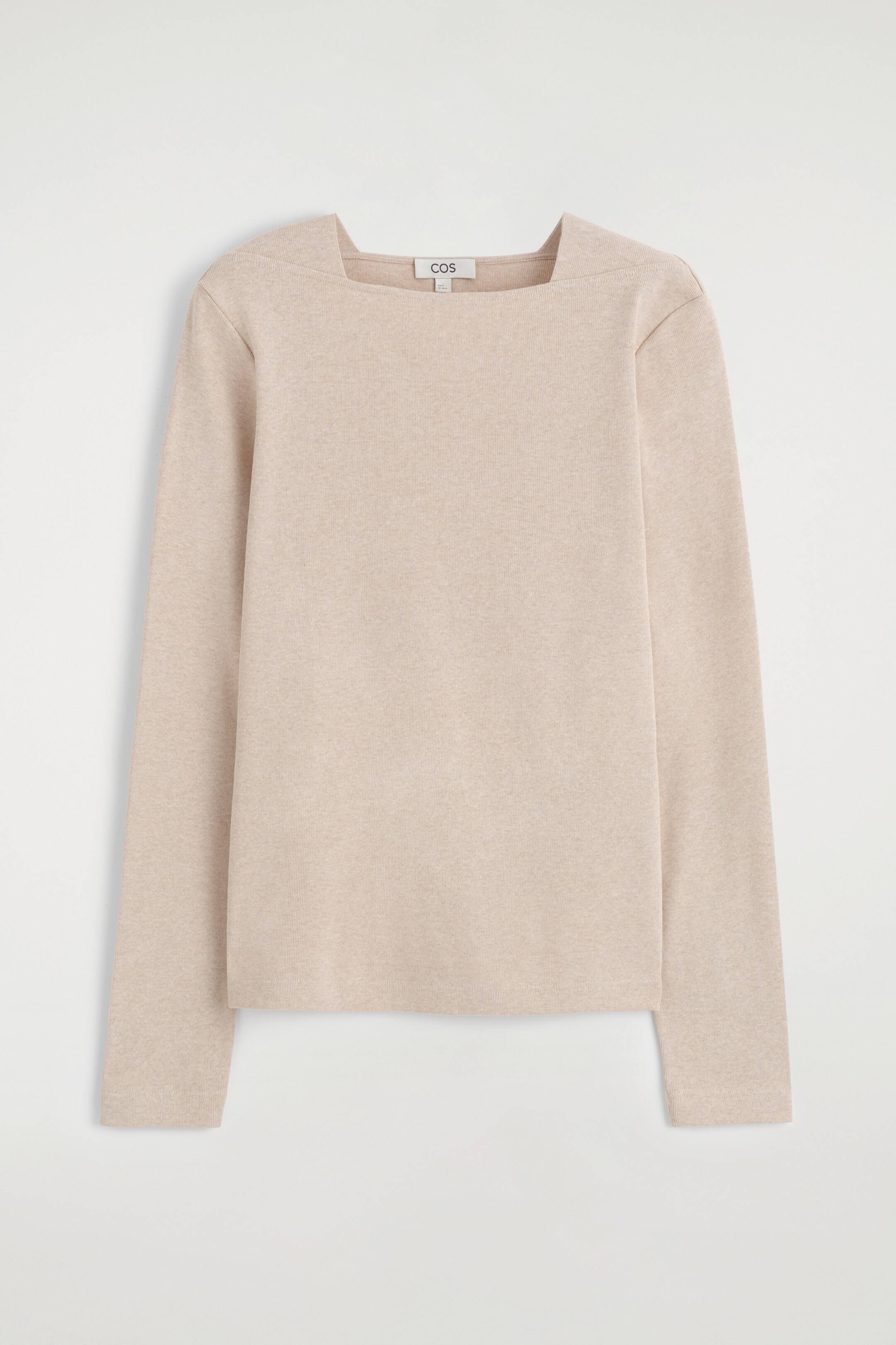 View larger image: COTTON-JERSEY LONG-SLEEVED TOP - ECRU - Ladies | H&M GB 6