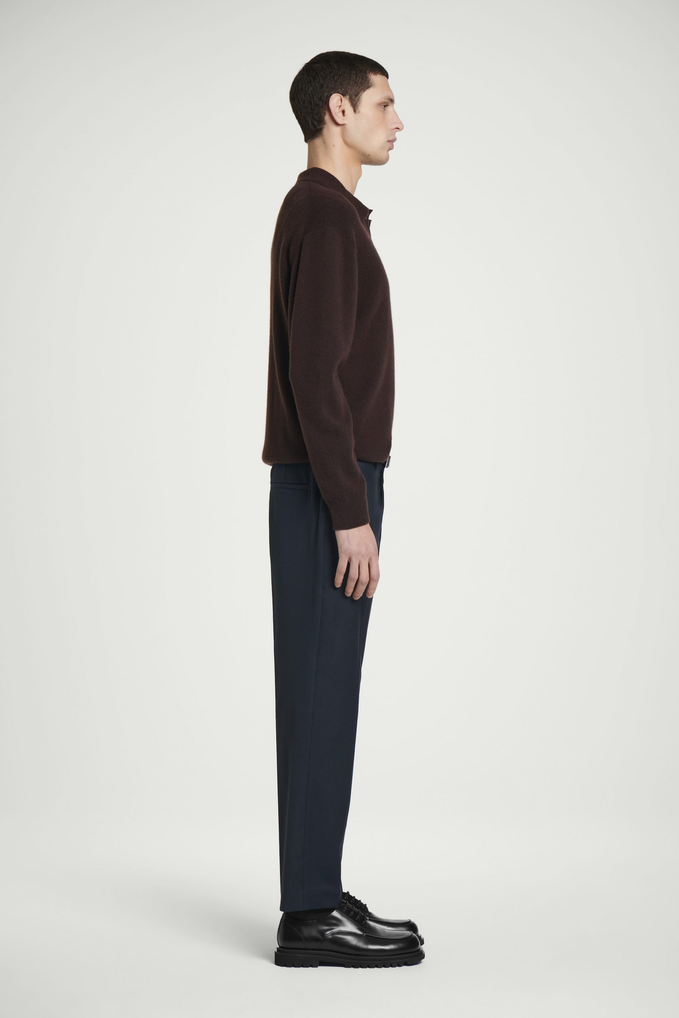 SLIM-FIT WOOL PANTS