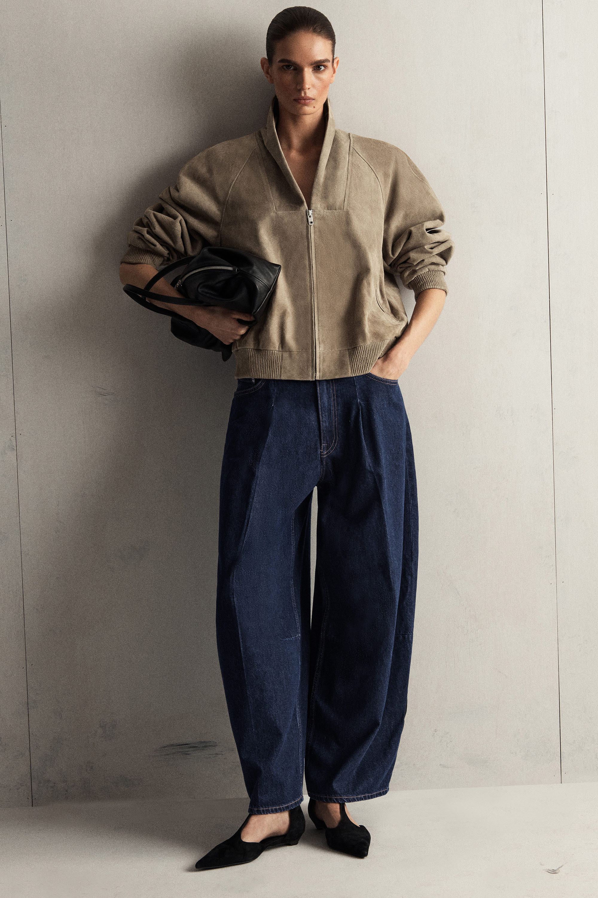 TWINE BARREL-LEG JEANS - DARK BLUE | COS AU