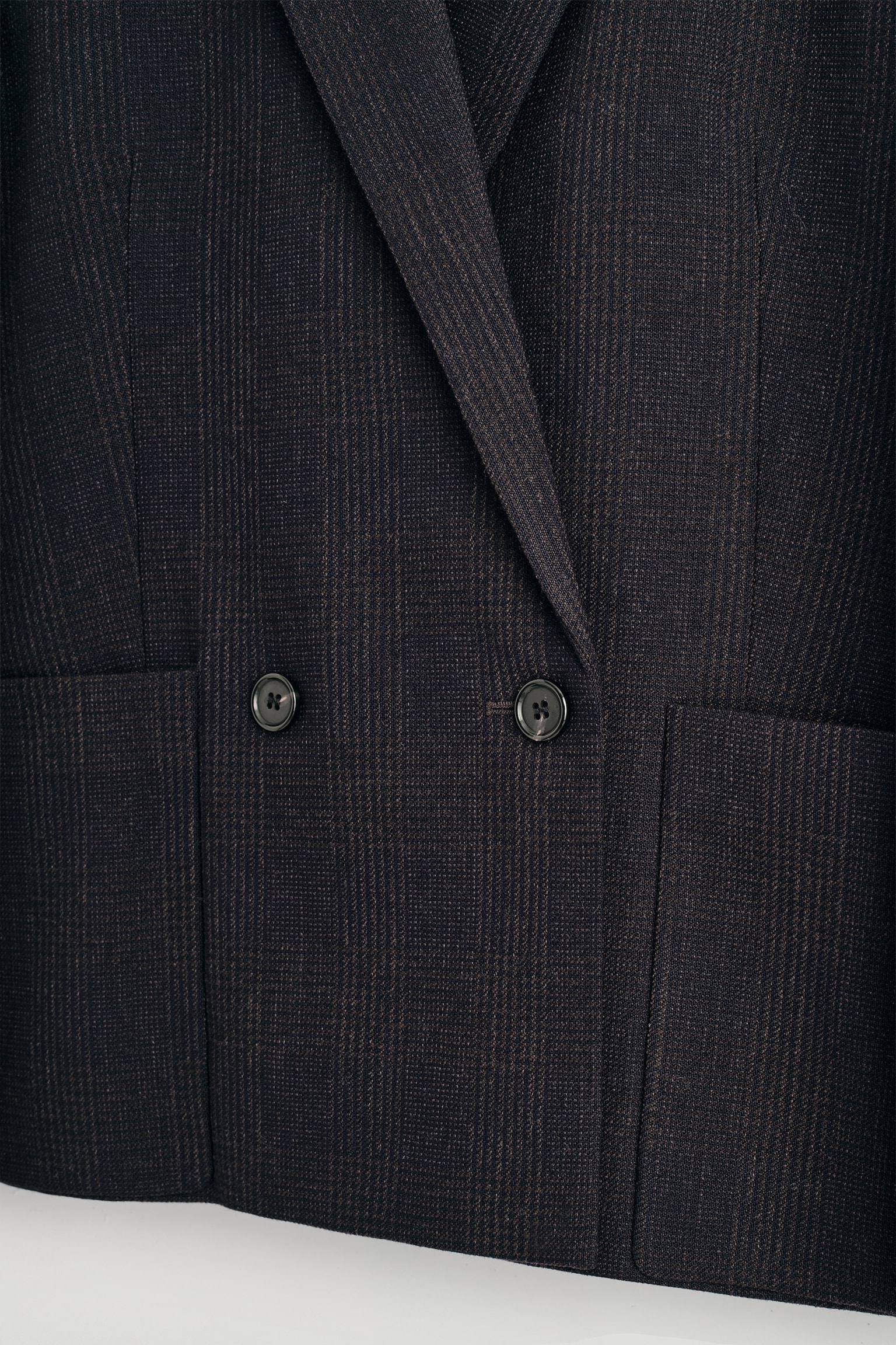 BLAZER CROISÉ À CARREAUX - MARRON FONCÉ / CARREAUX - 6