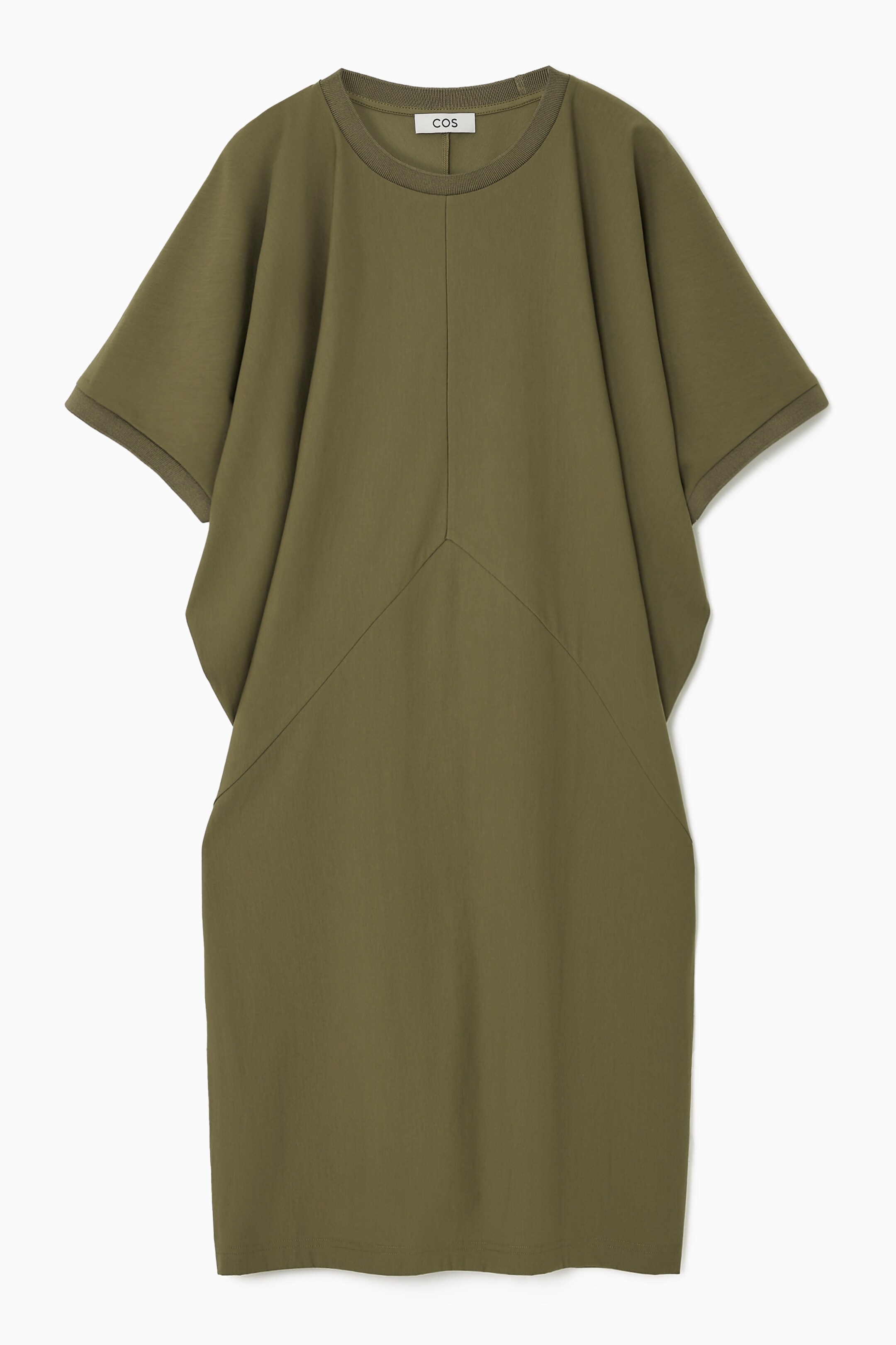 Ingrandisci l'immagine: BATWING-SLEEVE T-SHIRT DRESS - KHAKI GREEN - DONNA | H&M CH 1
