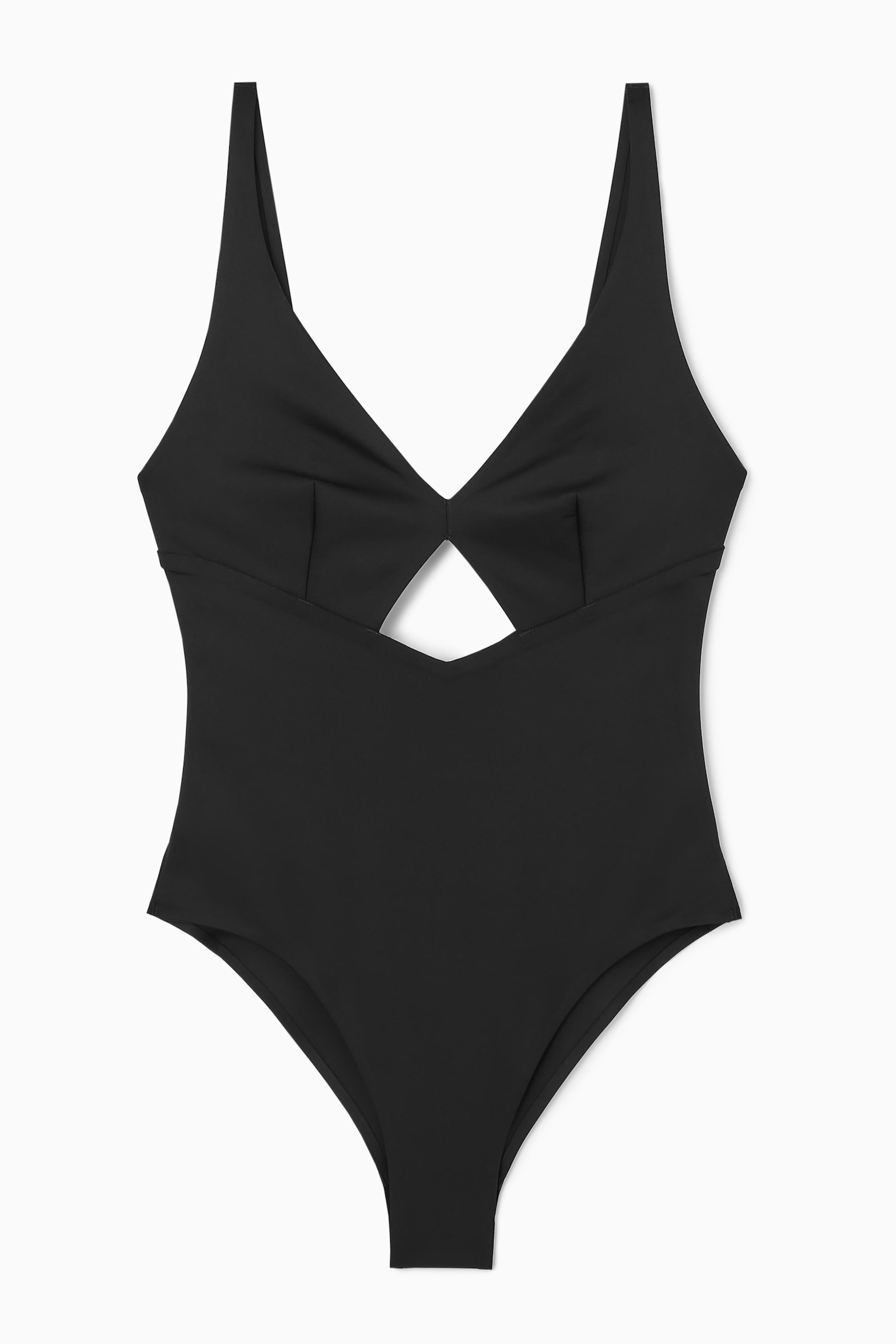 BADEANZUG AUS SCUBA MIT CUT-OUT - SCHWARZ/DUNKLES TÜRKIS/BRAUN/ORANGE/PINK