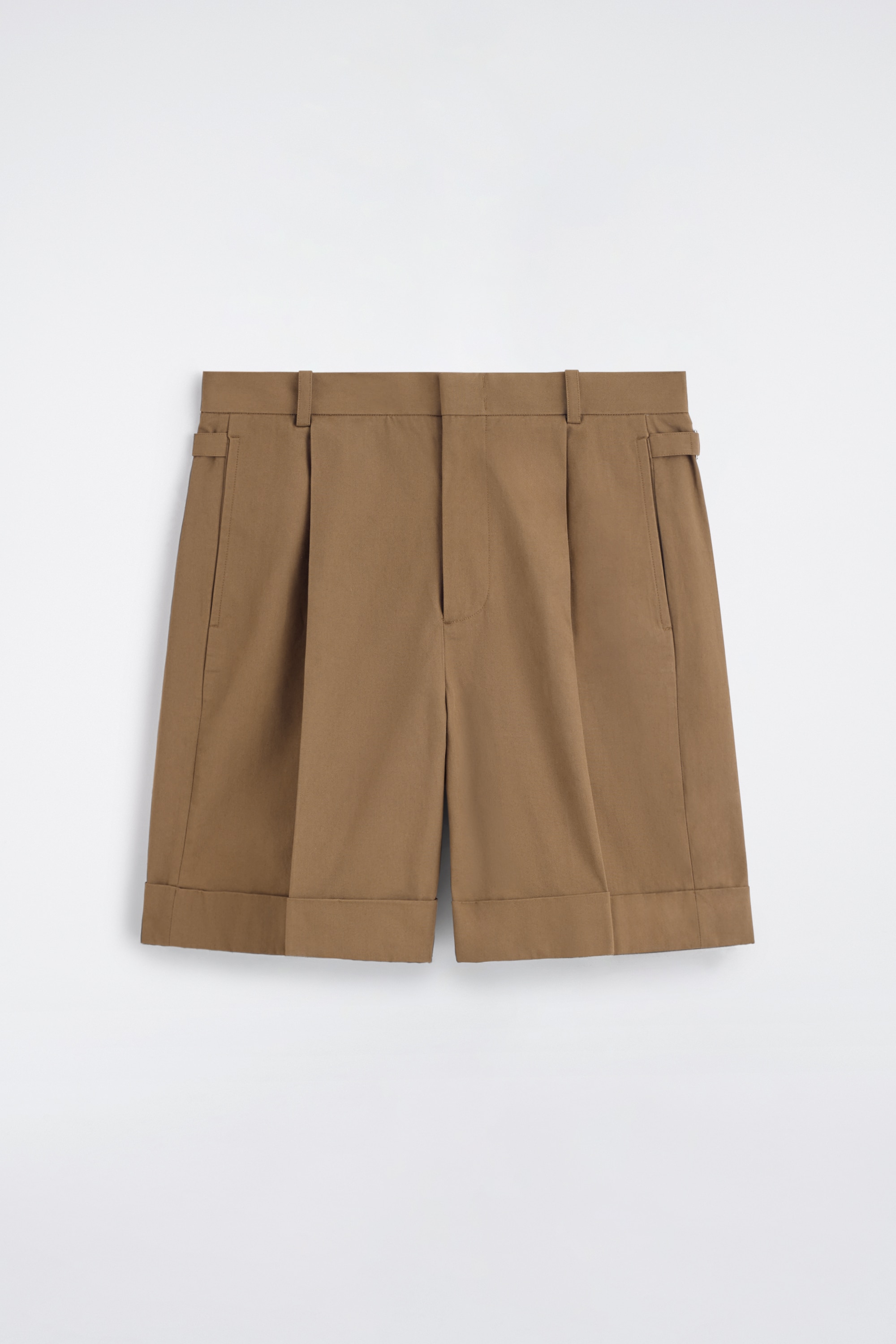 CHINOSHORTS I BOMULL MED PRESSVECK OCH SLAG