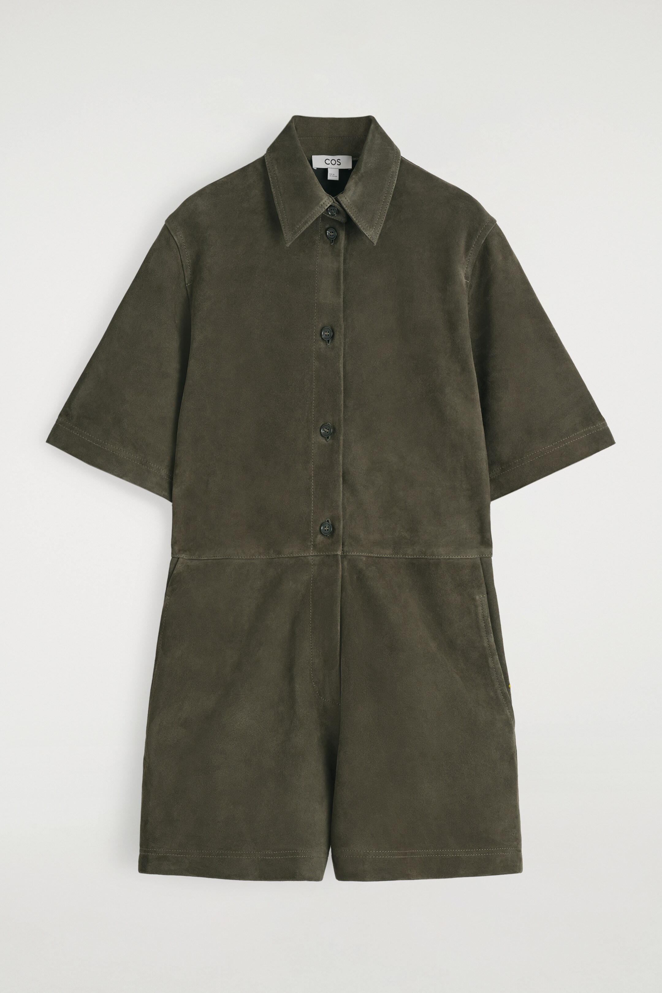 View larger image: SUEDE PLAYSUIT - KHAKI - Ladies | H&M GB 5