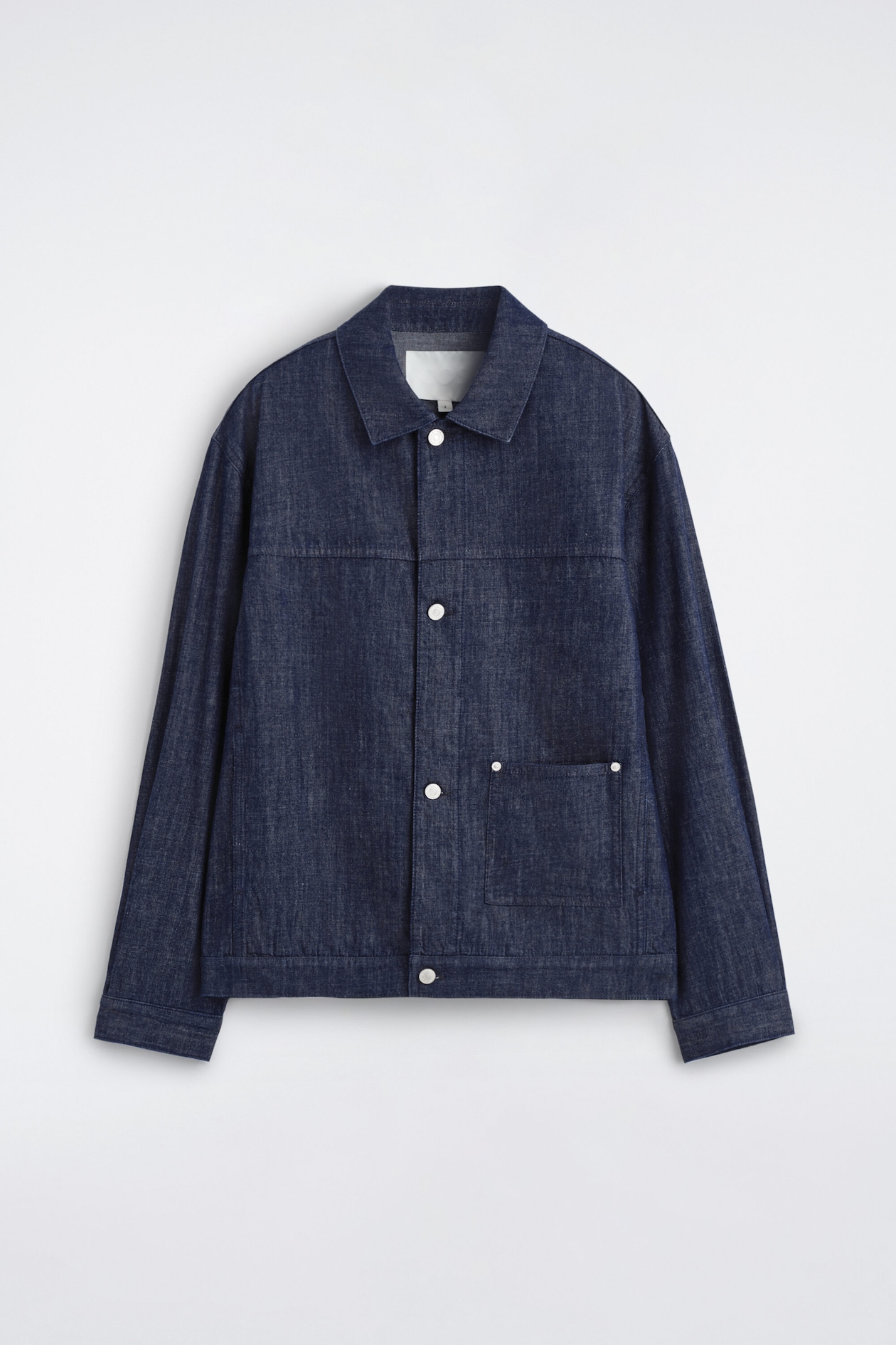 DENIM SHIRT JACKET — INDIGO