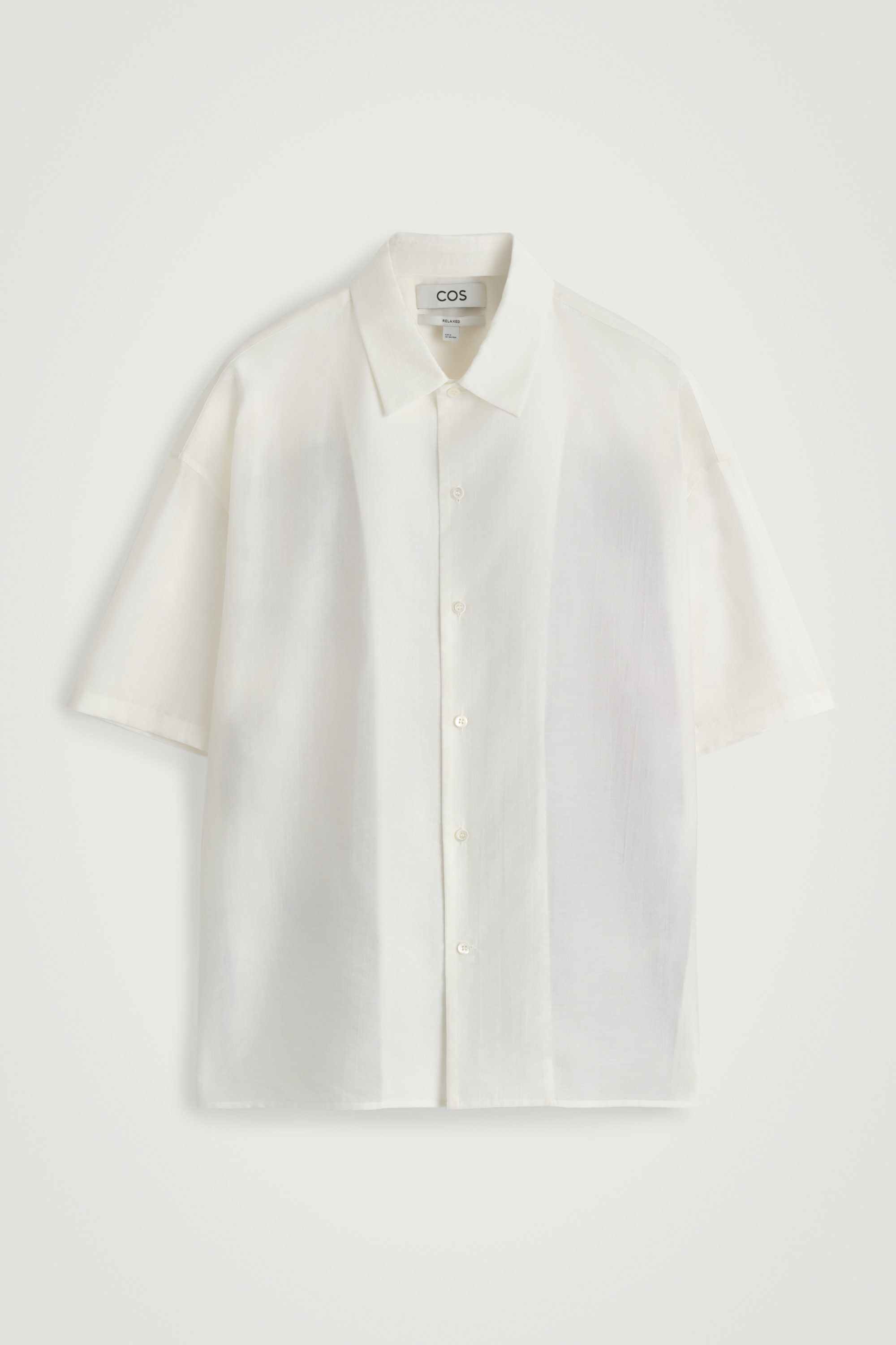 COS Short-Sleeved Resort Shirt シャツ RELAXED SHORT-SLEEVED PRINTED RESORT SHIRT - BLUE / HAZY