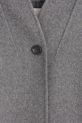 SHAWL-COLLAR DOUBLE-FACED WOOL CAPE — GRAY 7