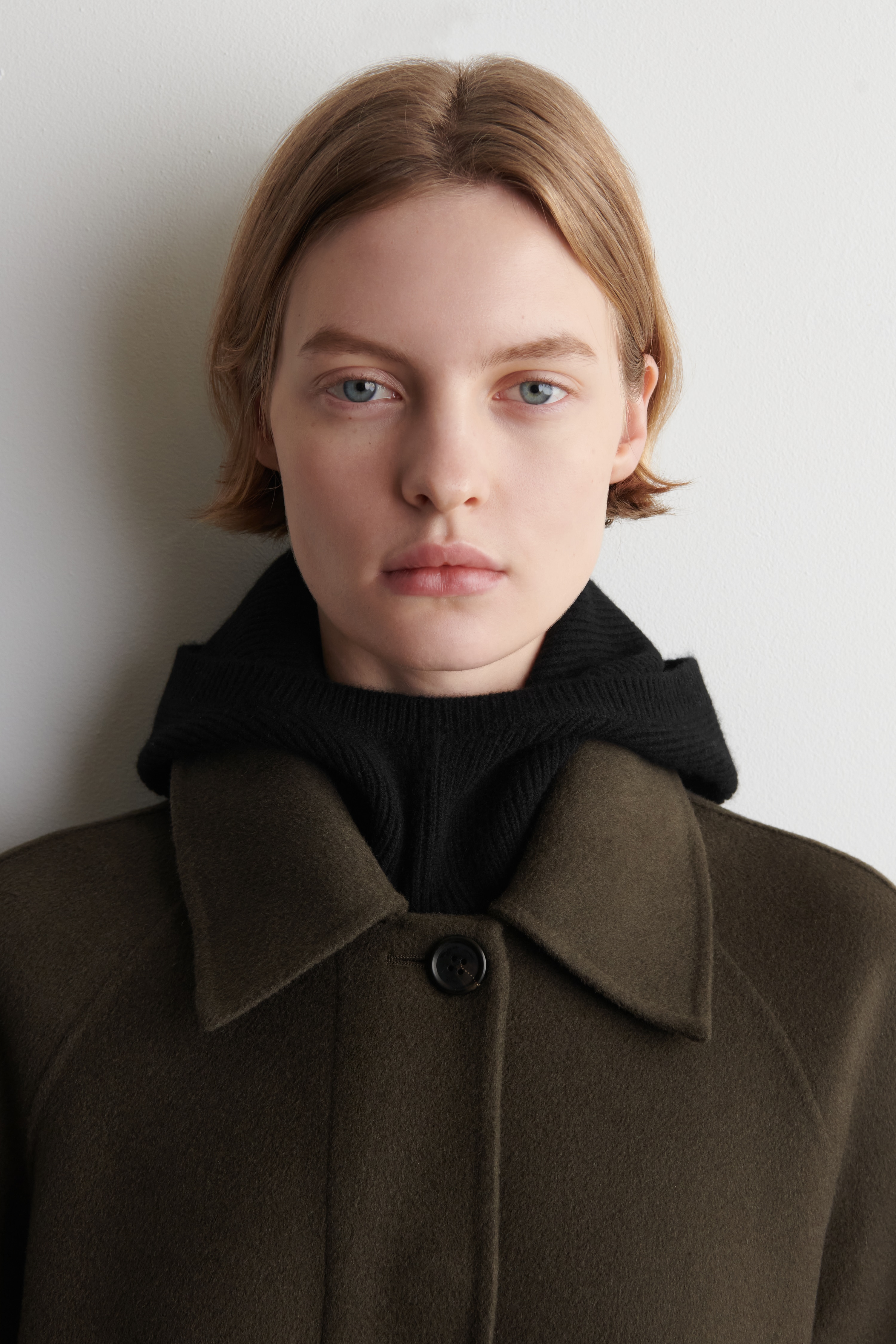 RIBBED WOOL-CASHMERE BALACLAVA - BLACK