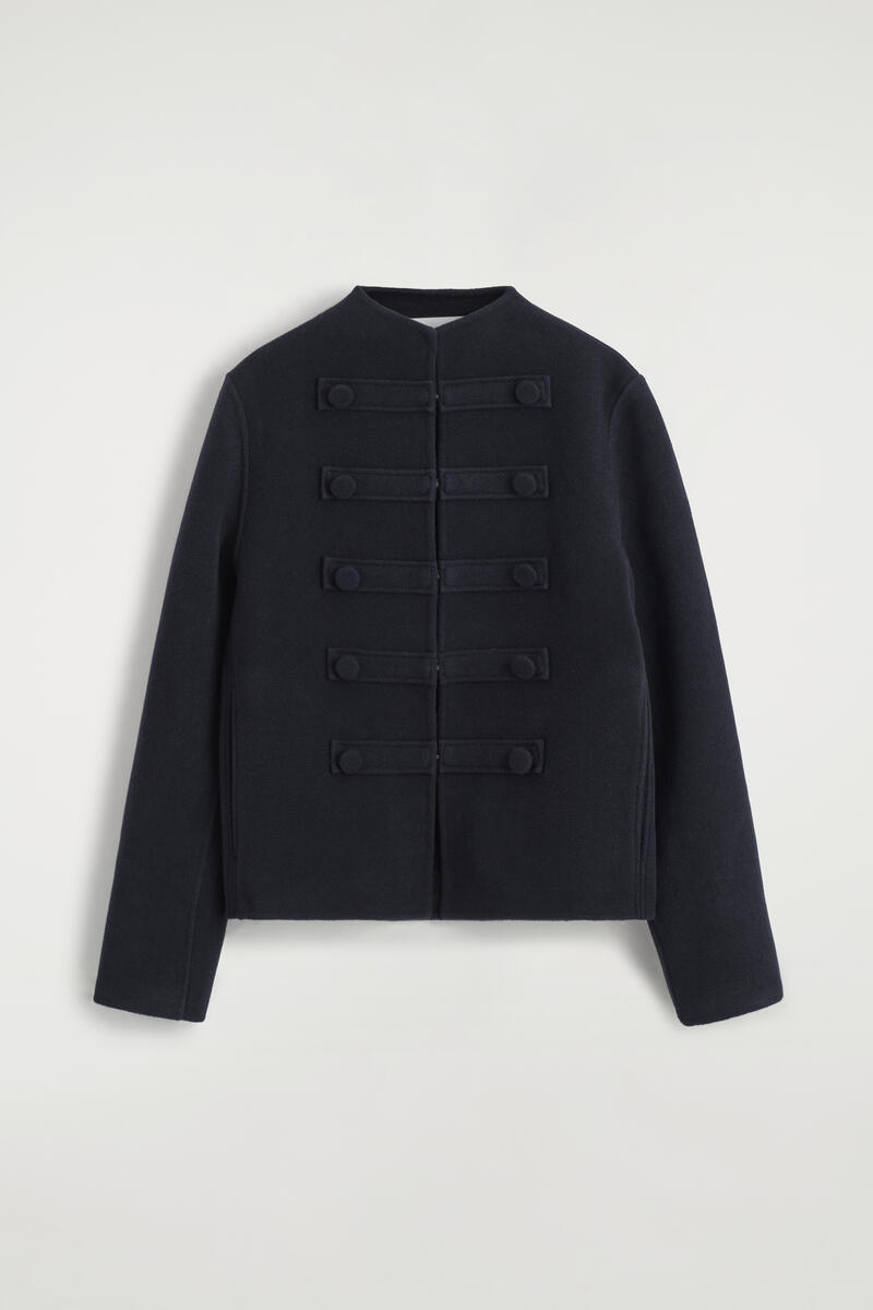 Double-Faced Wool Uniform Jacket