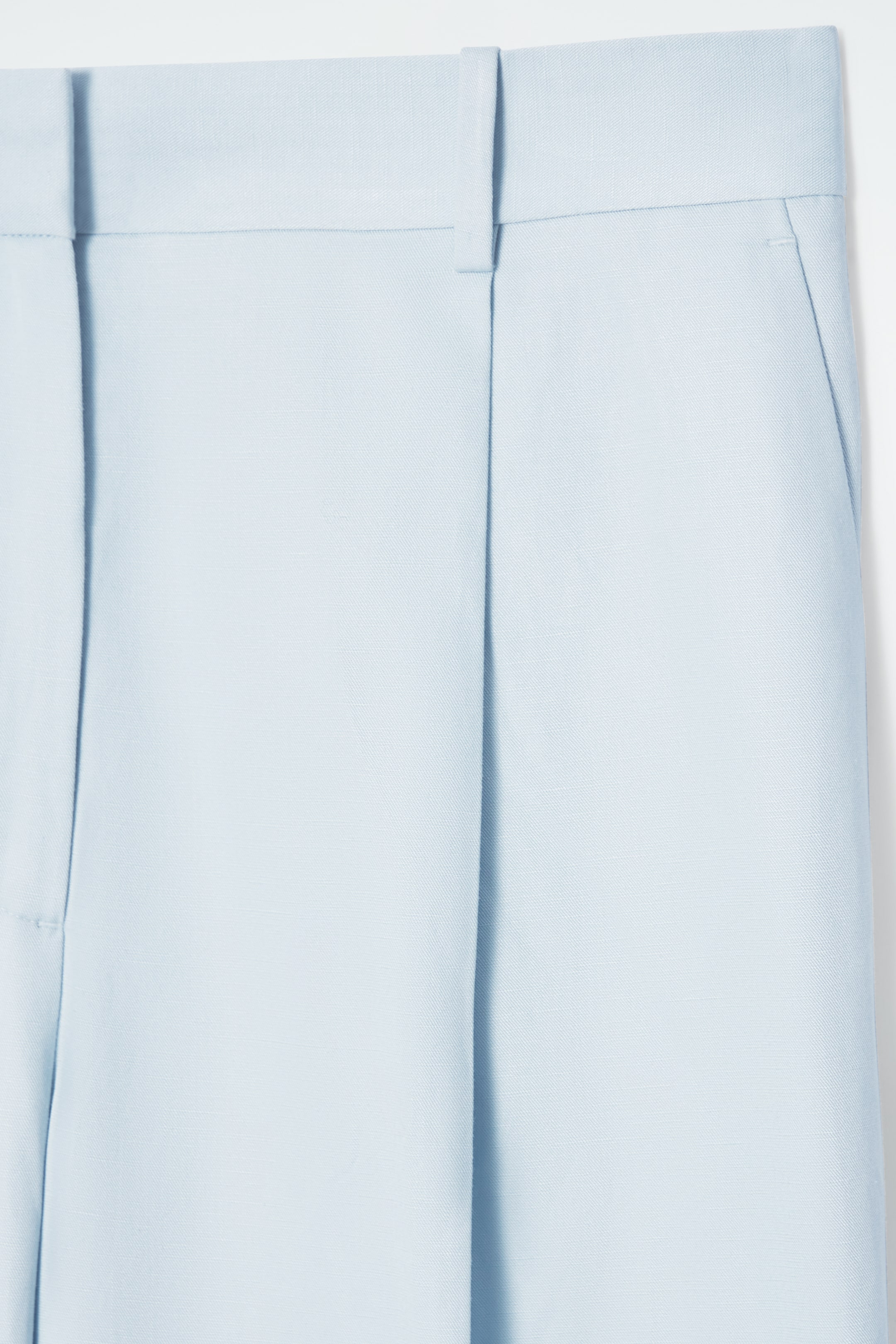 Grösseres Bild ansehen: LOCKERE HOSE AUS LEINEN-MIX MIT WEITEM BEIN - HELLBLAU - DAMEN | H&M CH 2