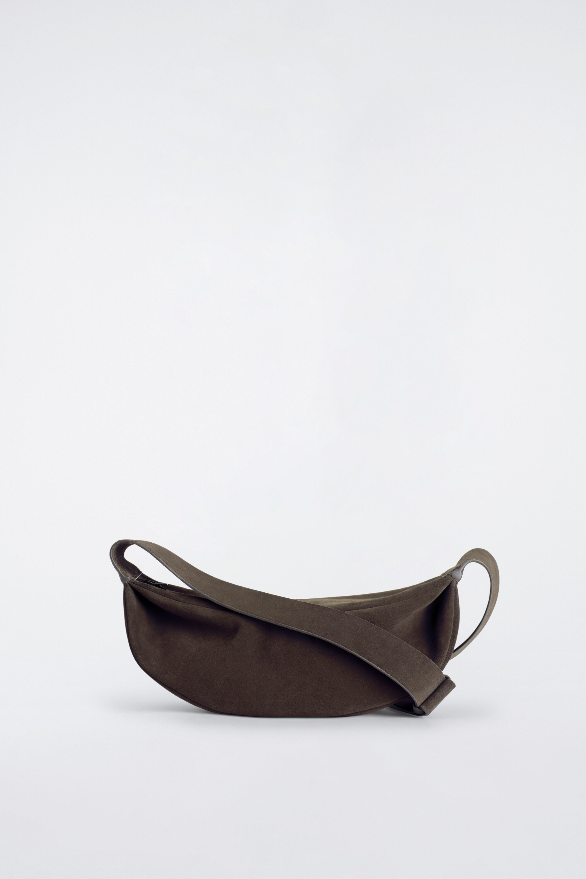 SWING CROSSBODY BAG - SPLIT SUEDE - DARK BROWN | COS US