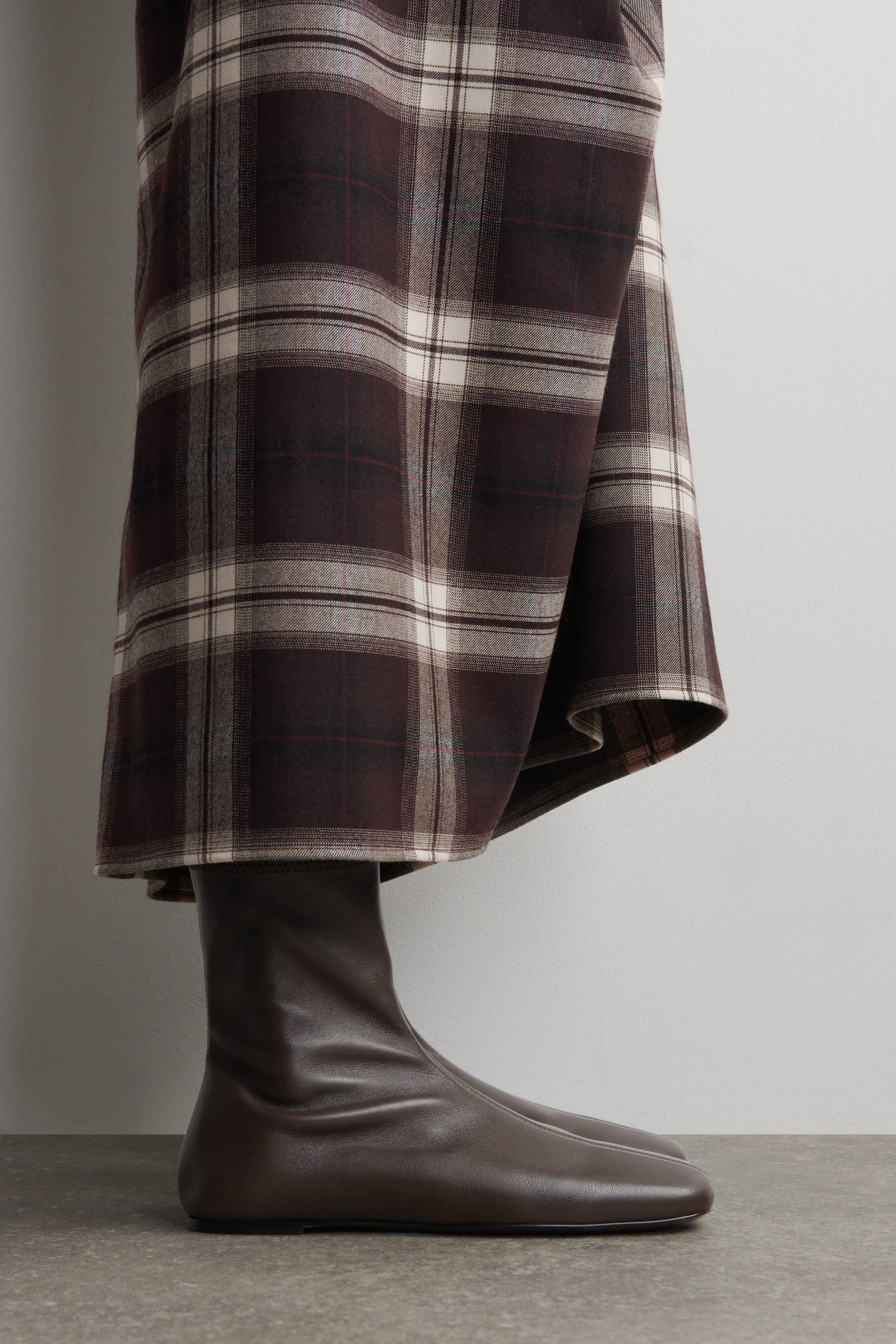 BOTTINES CHAUSSETTES EN CUIR