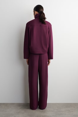 SCUBA BARREL-LEG JOGGERS — BORDEAUX 4