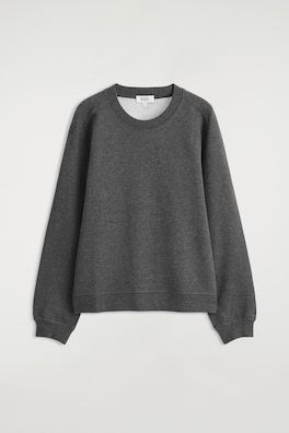 COTTON SWEATSHIRT — DARK-GREY MÉLANGE 2