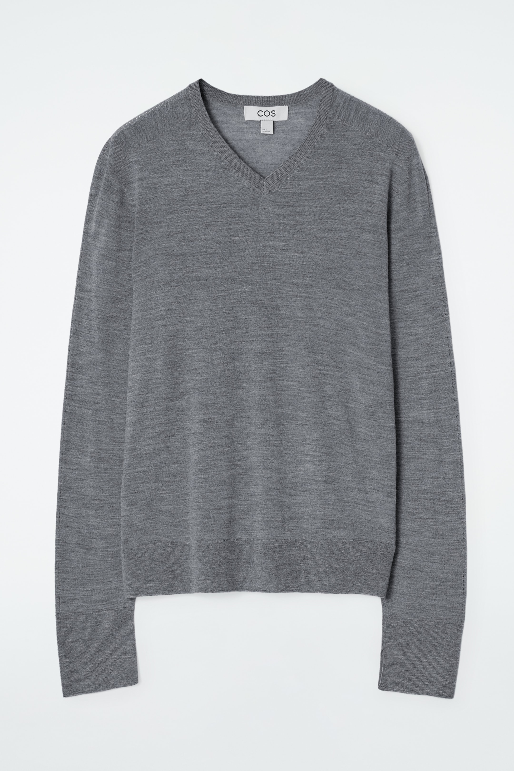 Visualizza immagine più grande: MAGLIONE IN LANA MERINO CON SCOLLO A V - GRIGIO - DONNA | H&M IT 6