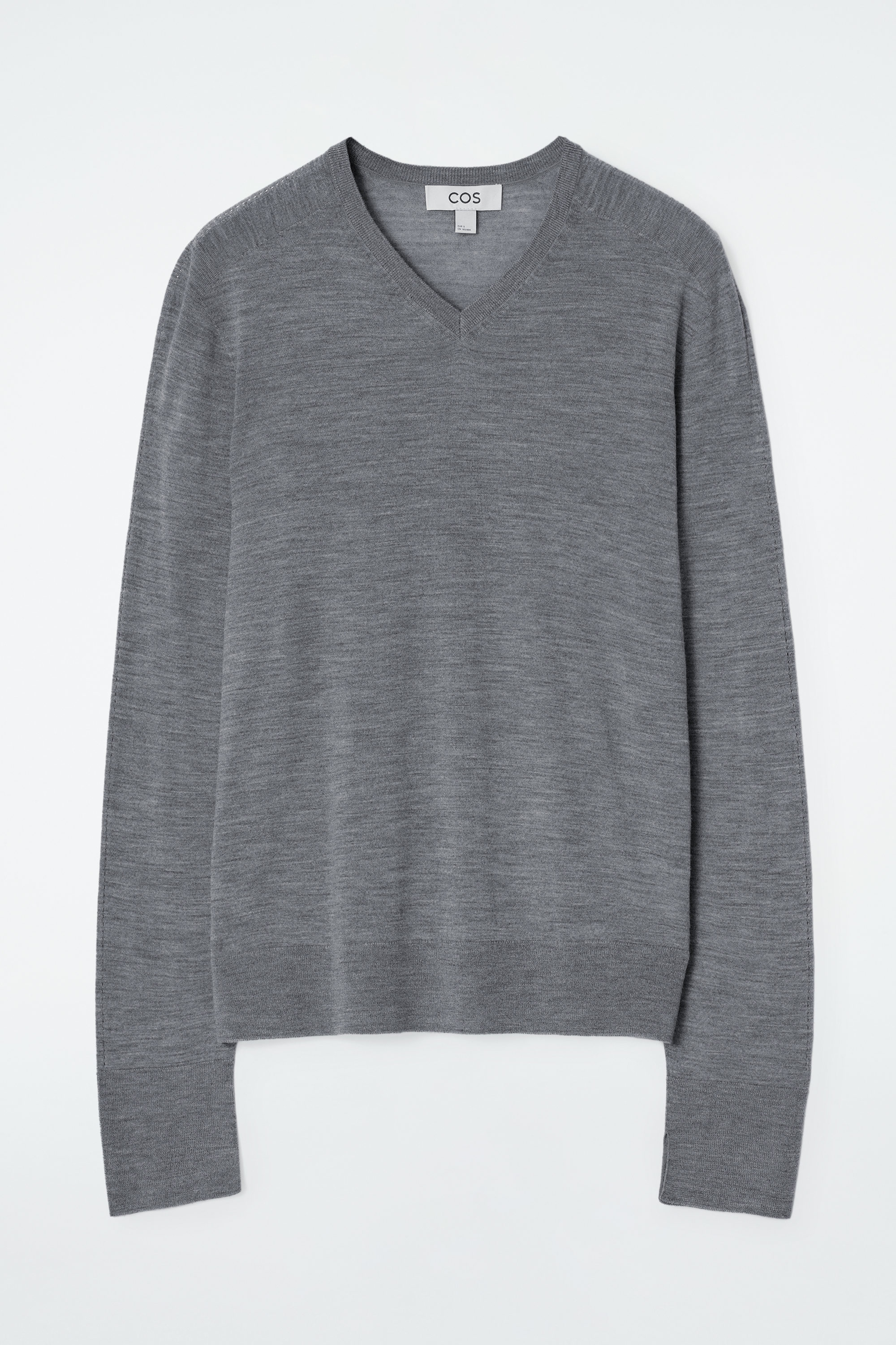 その他 TEN V NECK COTTON KNIT GRAY L A LINE V NECK LONG SLEEVE TUNIC IN HEATHERED PIMA STRETCH