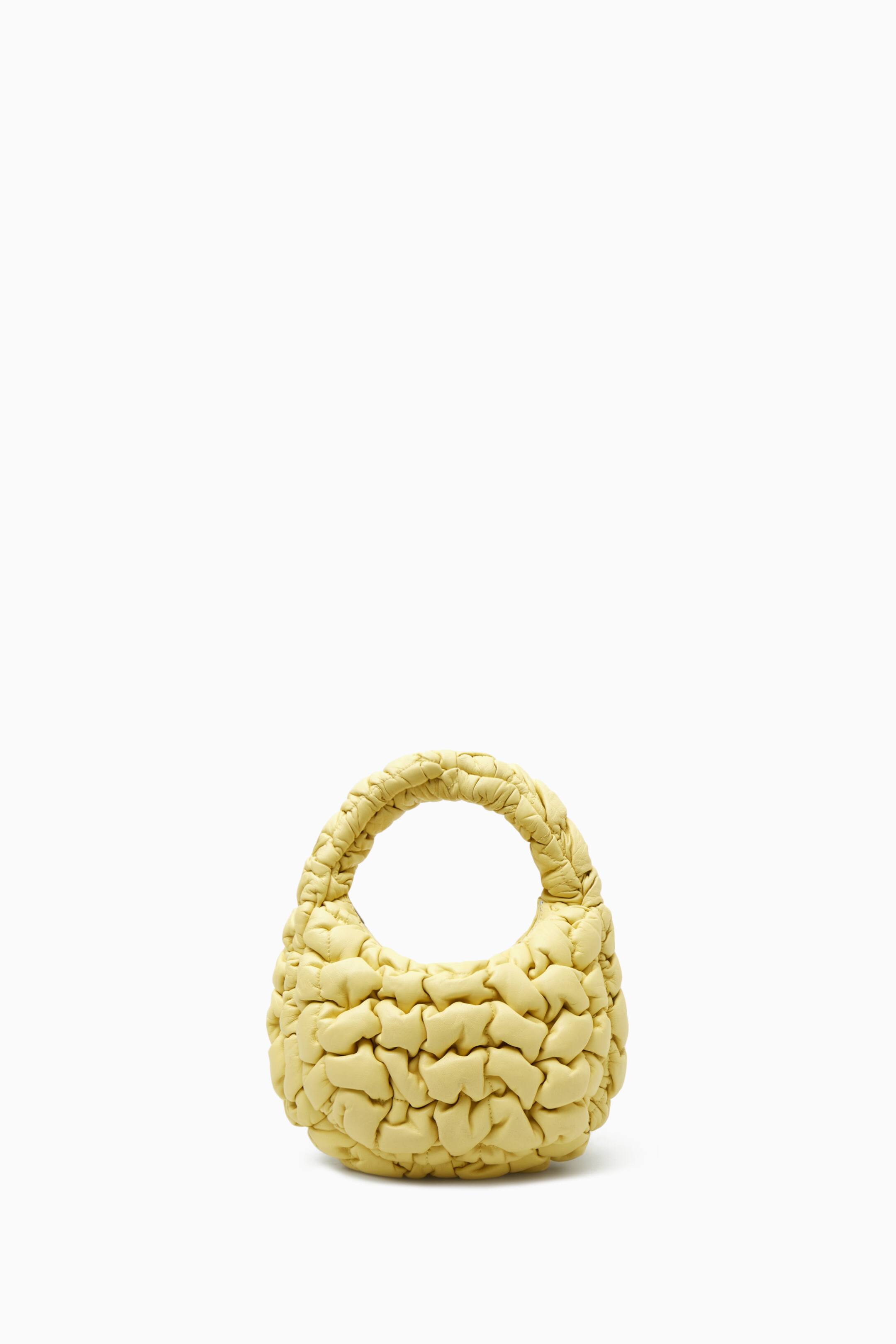 Größeres Bild ansehen: GESTEPPTE MINI-TASCHE - LEDER   - HELLGELB - Ladies | H&M DE 1