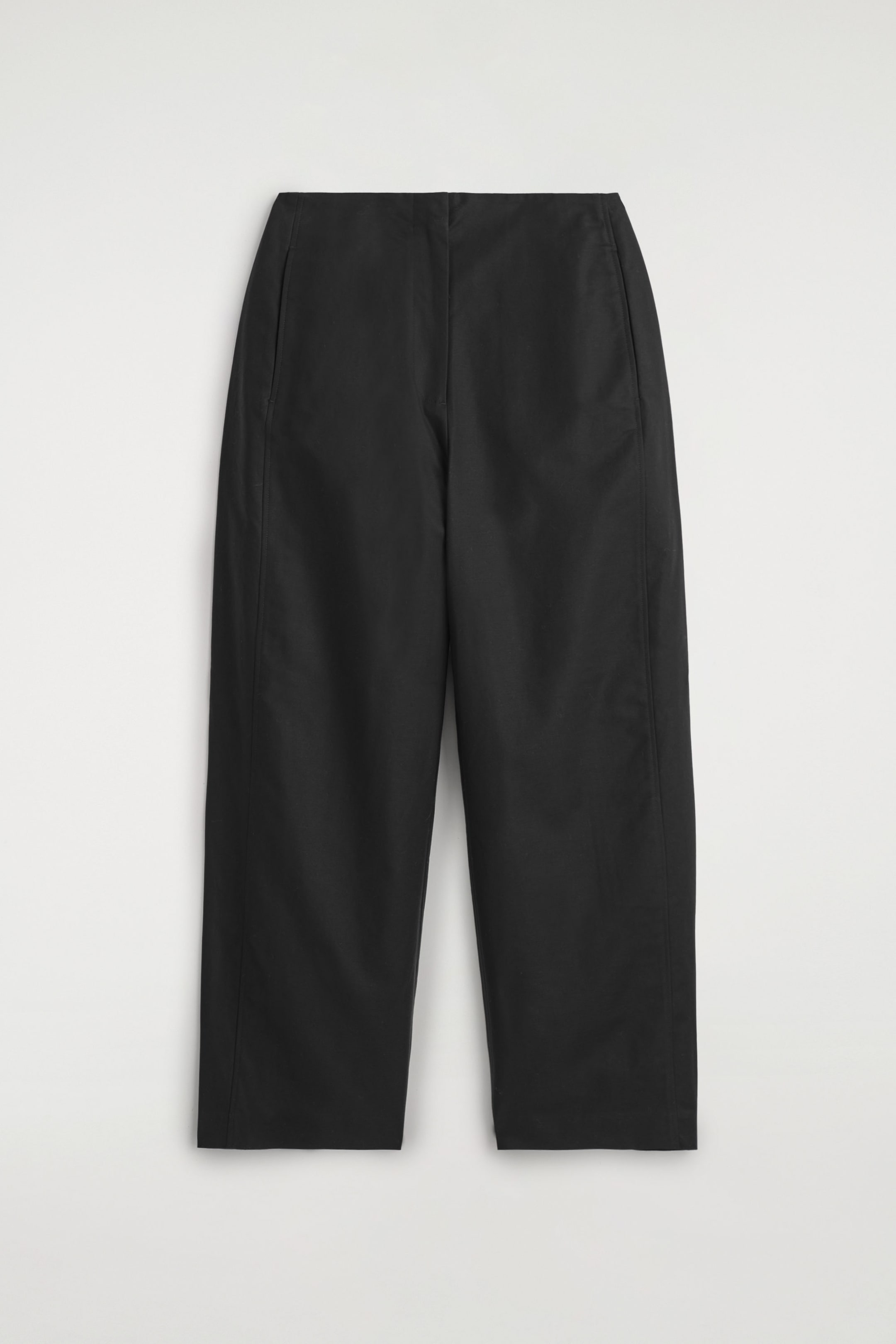 PIMA COTTON BARREL-LEG PANTS