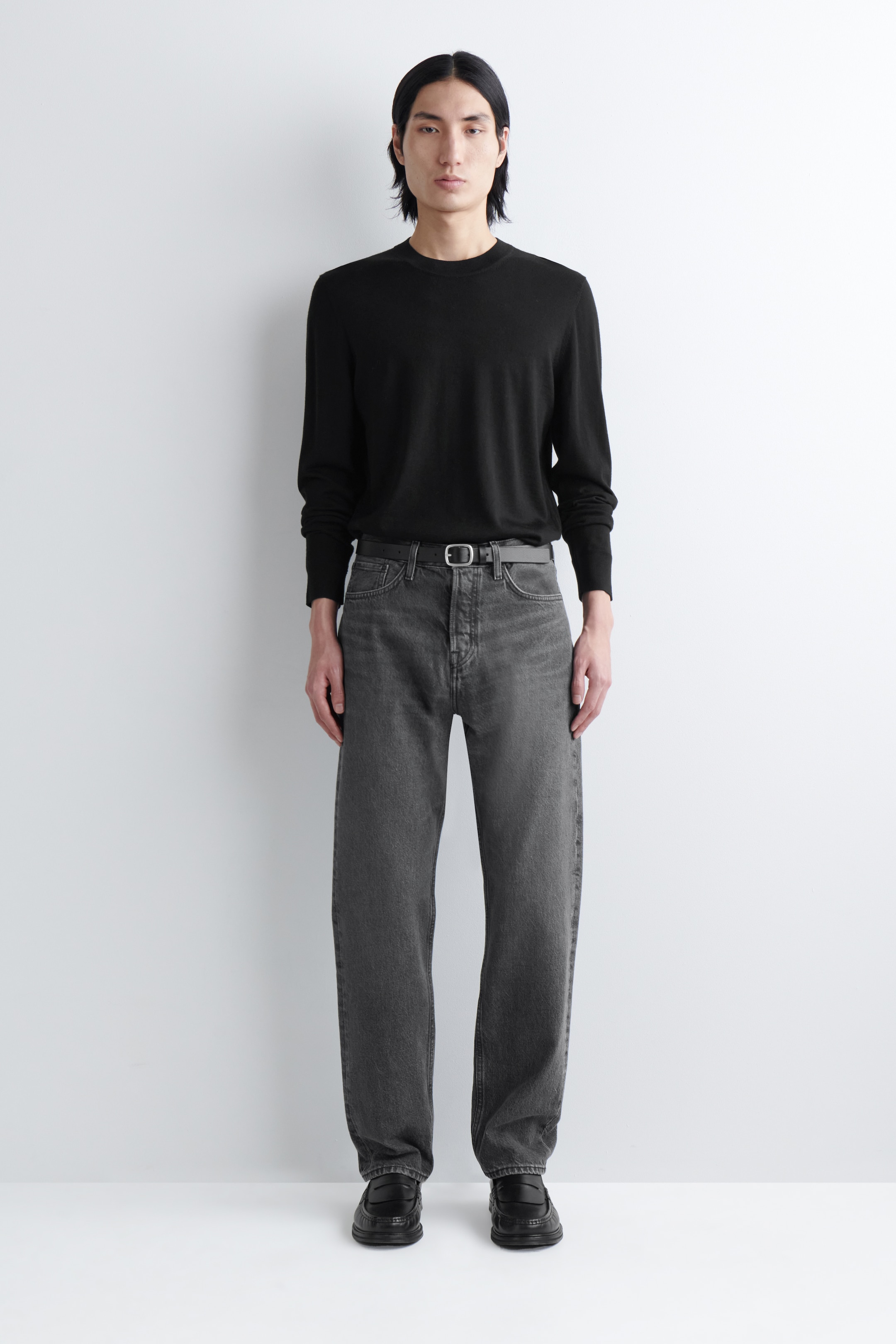Ingrandisci l'immagine: SIGNATURE STRAIGHT-LEG JEANS - WASHED BLACK - UOMO | H&M CH 1
