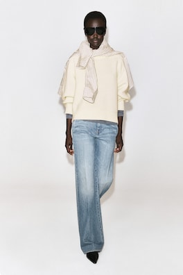 DENIM WIDE-LEG PANTS — BLUE 1
