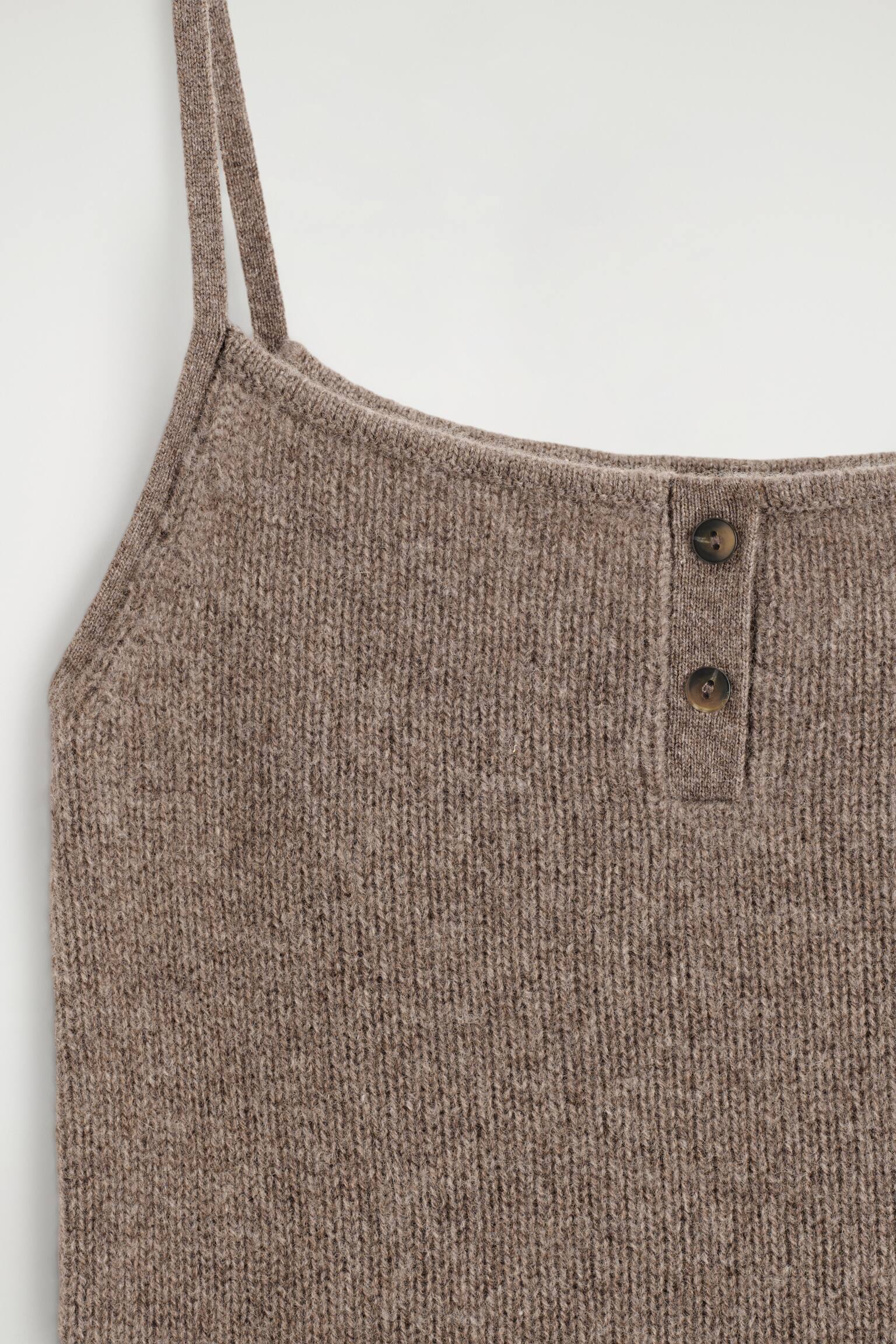 CASHMERE TANKTOP - BROWN MÉLANGE - 6