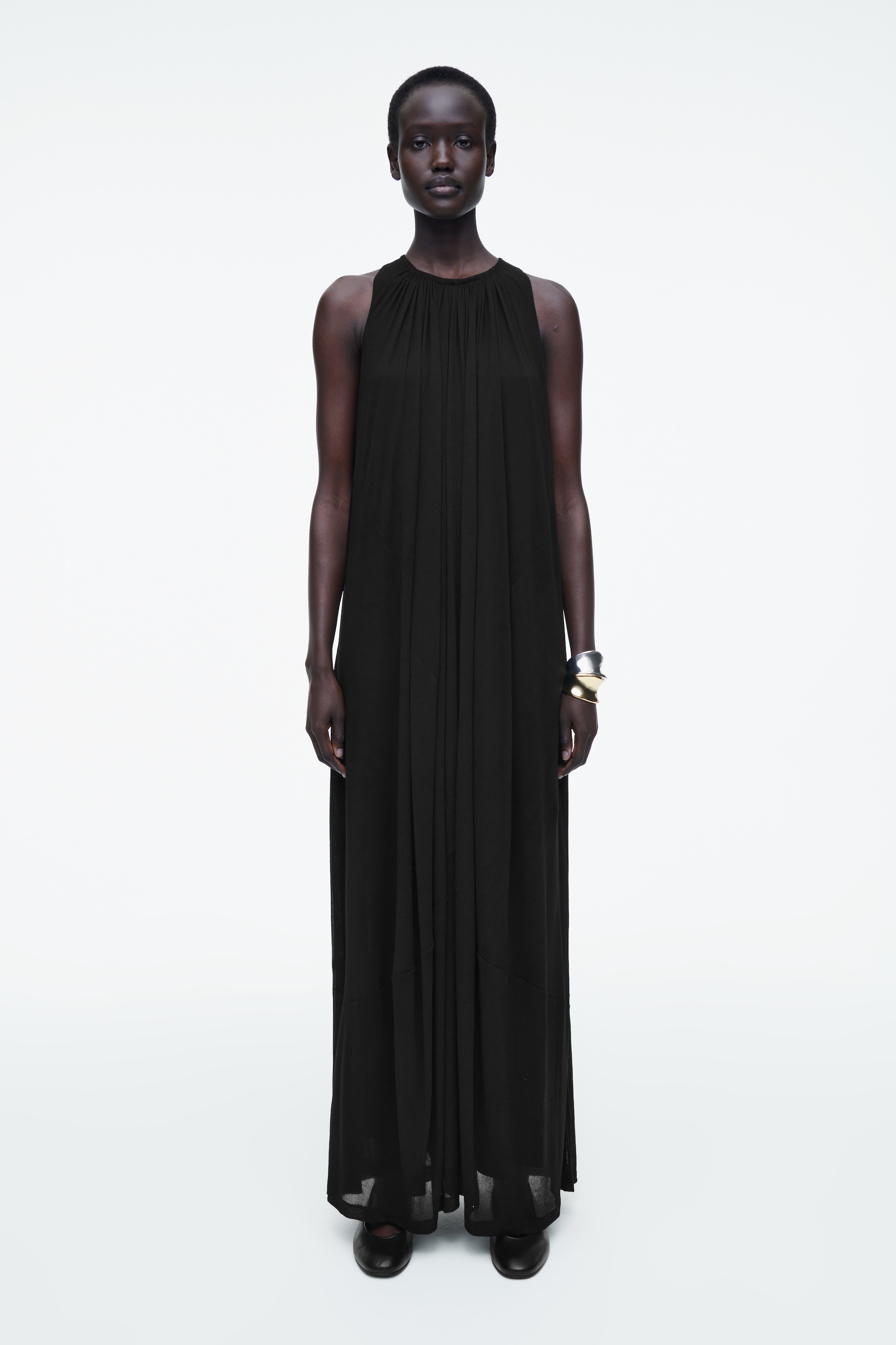 Agrandir l'image: ROBE LONGUE À ENCOLURE LICOU - NOIR - FEMME | H&M CH 1