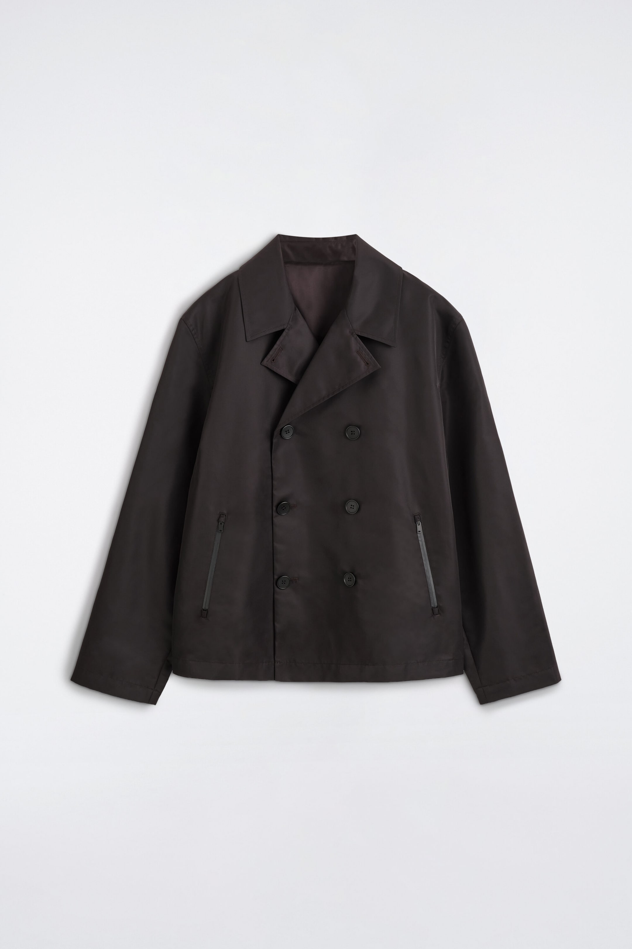 TECHNICAL NYLON SHORT TRENCH JACKET