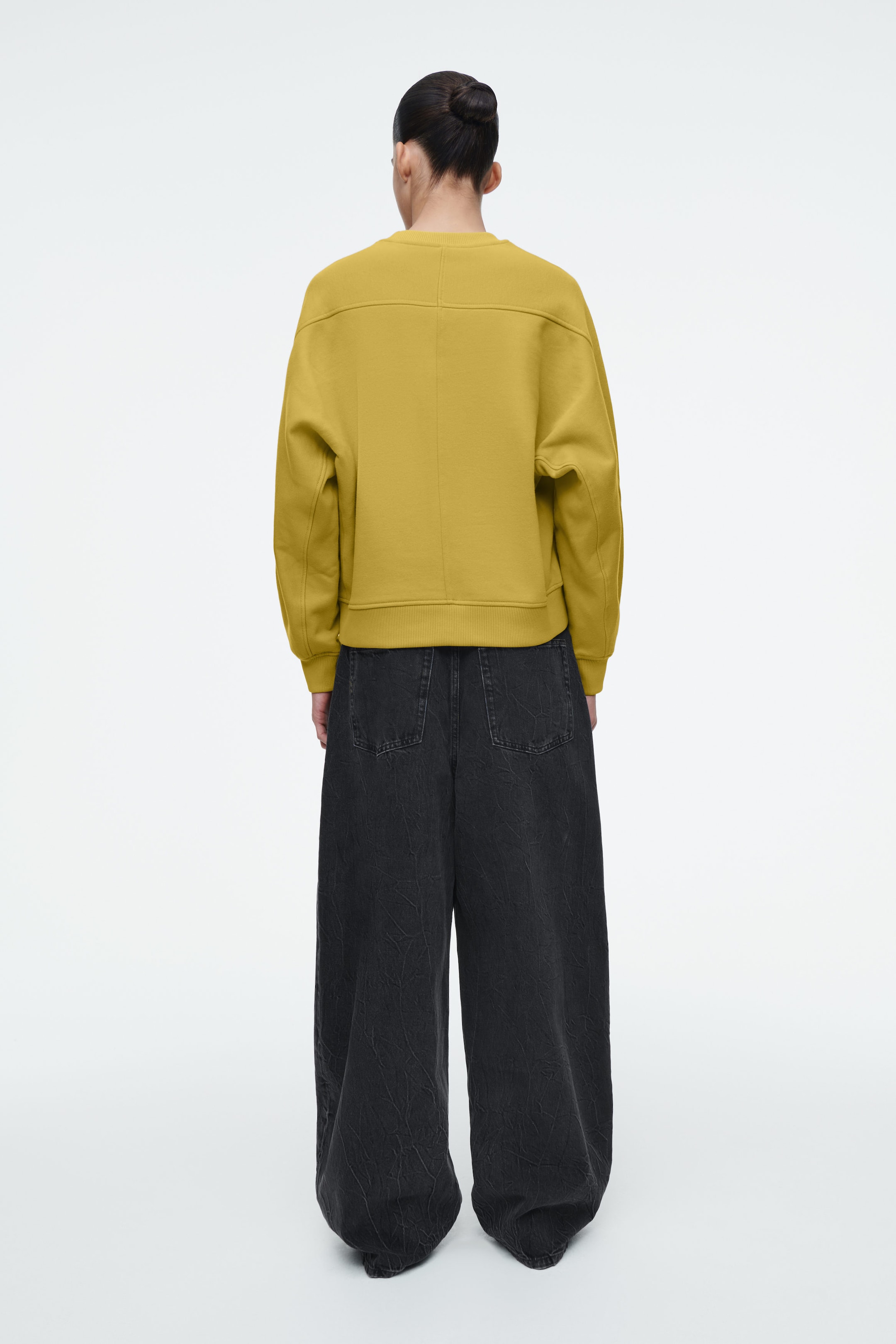 ROUNDED COTTON-JERSEY SWEATSHIRT