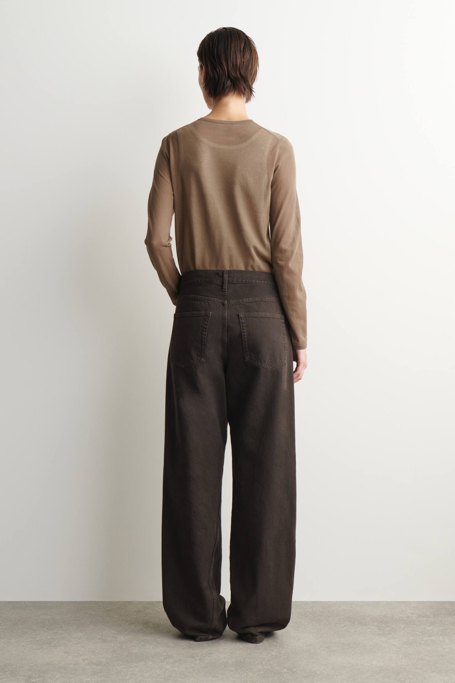 JEAN DROIT FACADE - BRUN/BLEU POUDRÉ/BLEU - 9