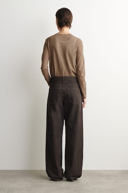 FACADE STRAIGHT-LEG JEANS — BROWN 4