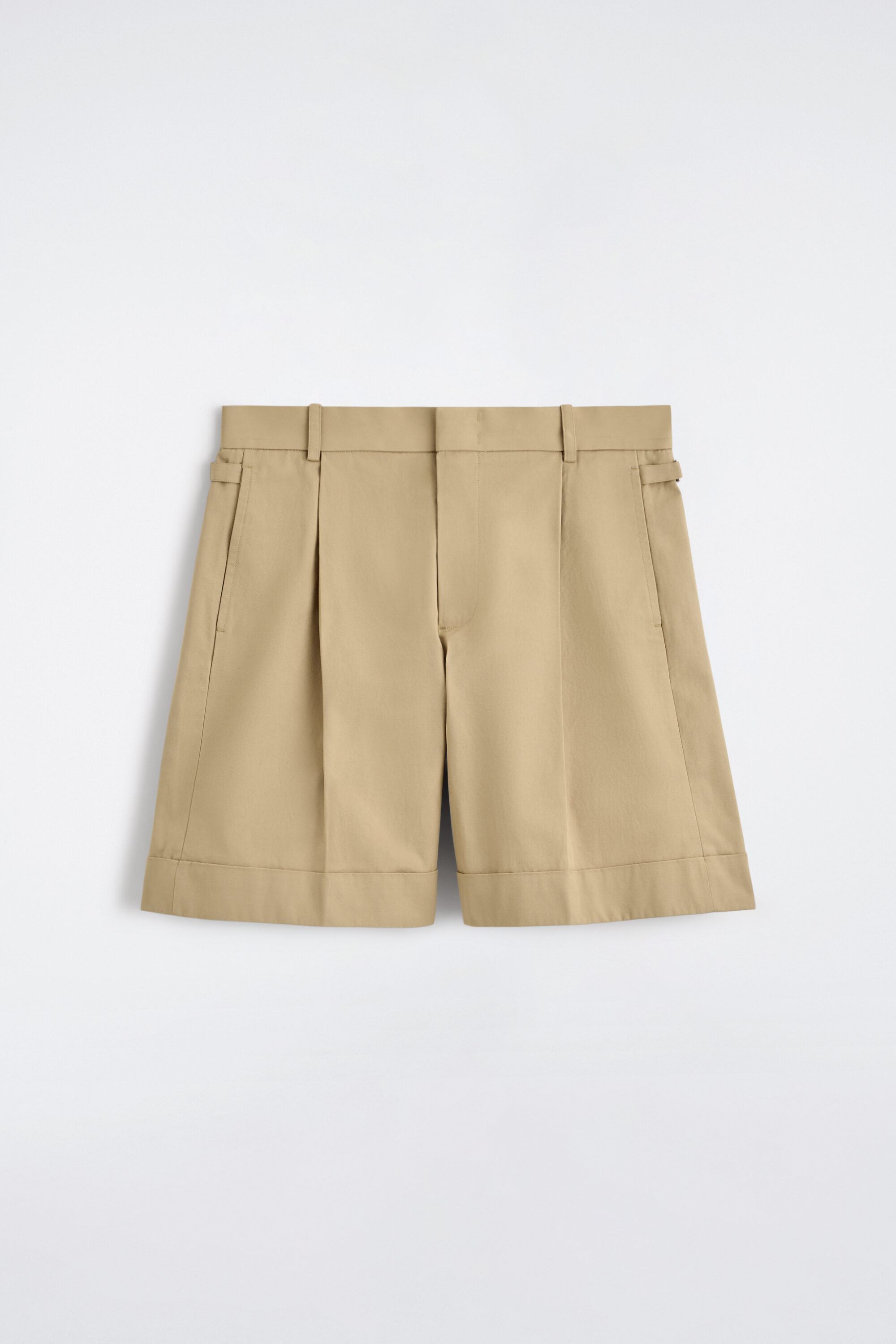 COTTON-TWILL CHINO SHORTS - BEIGE | COS CA