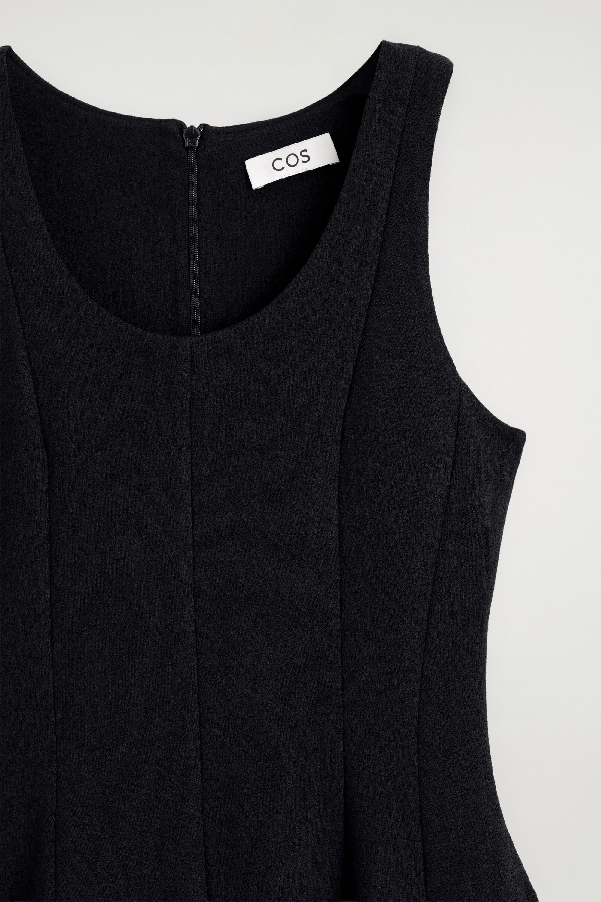 knee length dresses for ladies Self-Portrait - Black Cotton Draped Knit Midi Dress main image 0