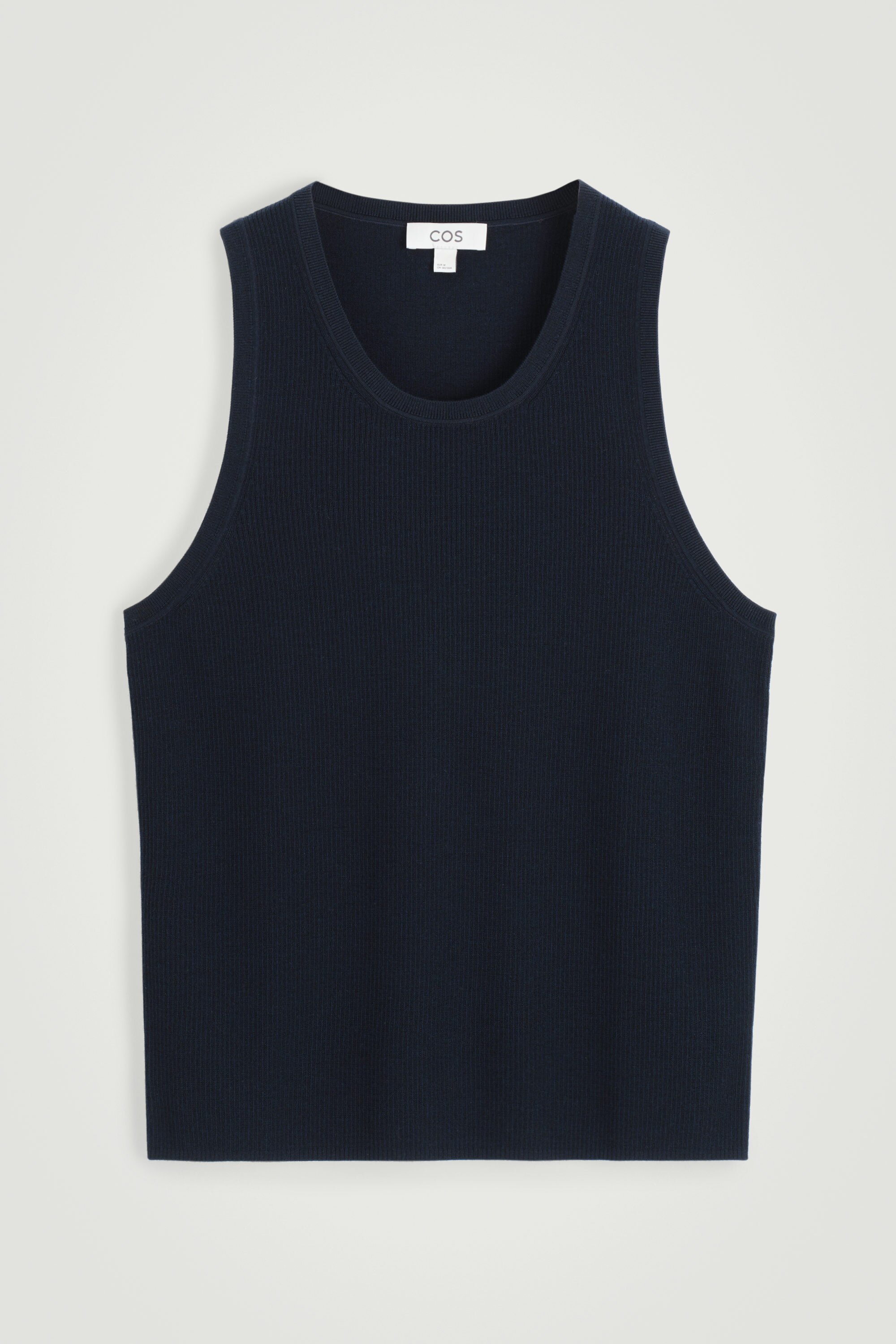 OPEN-KNIT TANK TOP - BLACK | COS