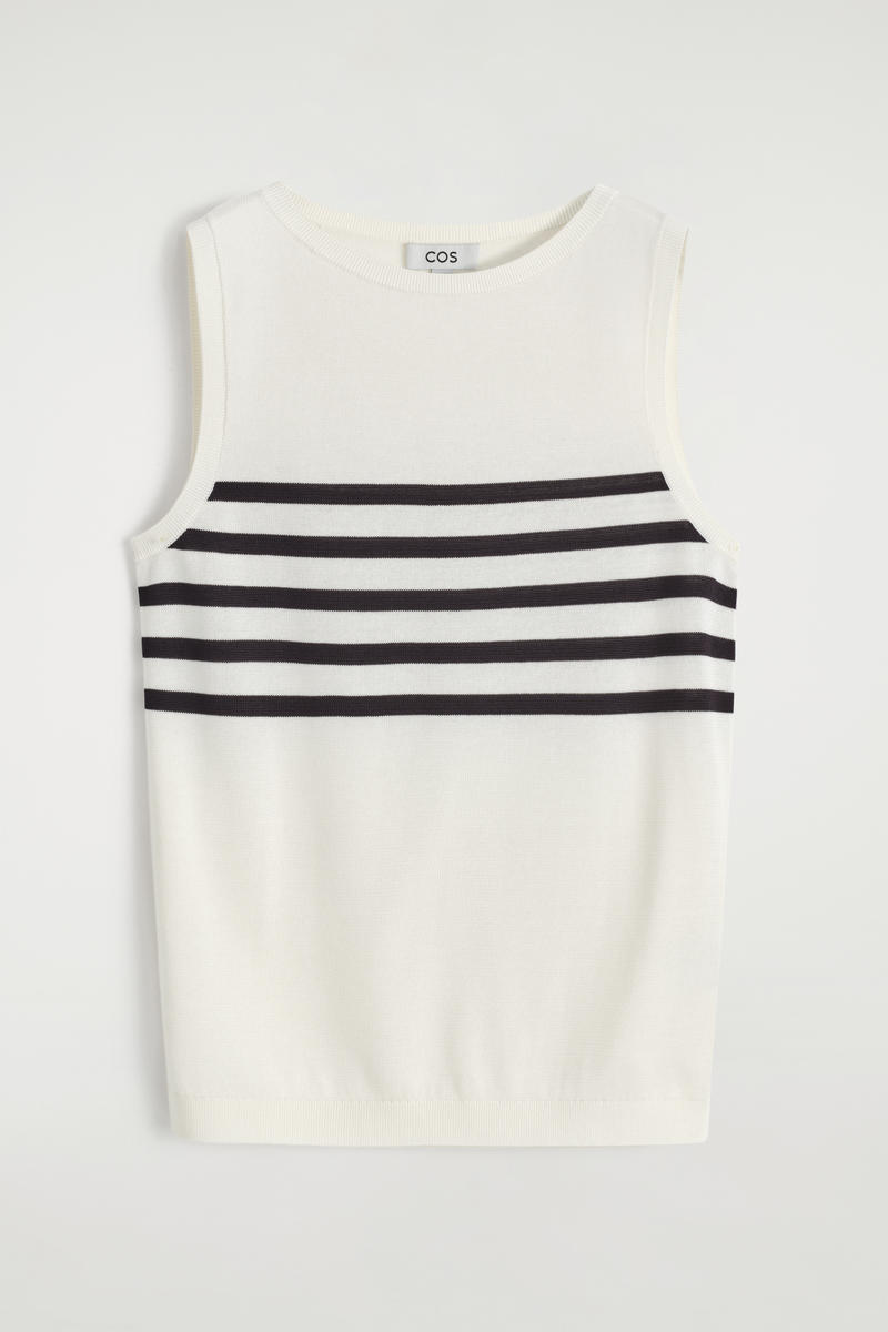 Striped Knitted Tank Top