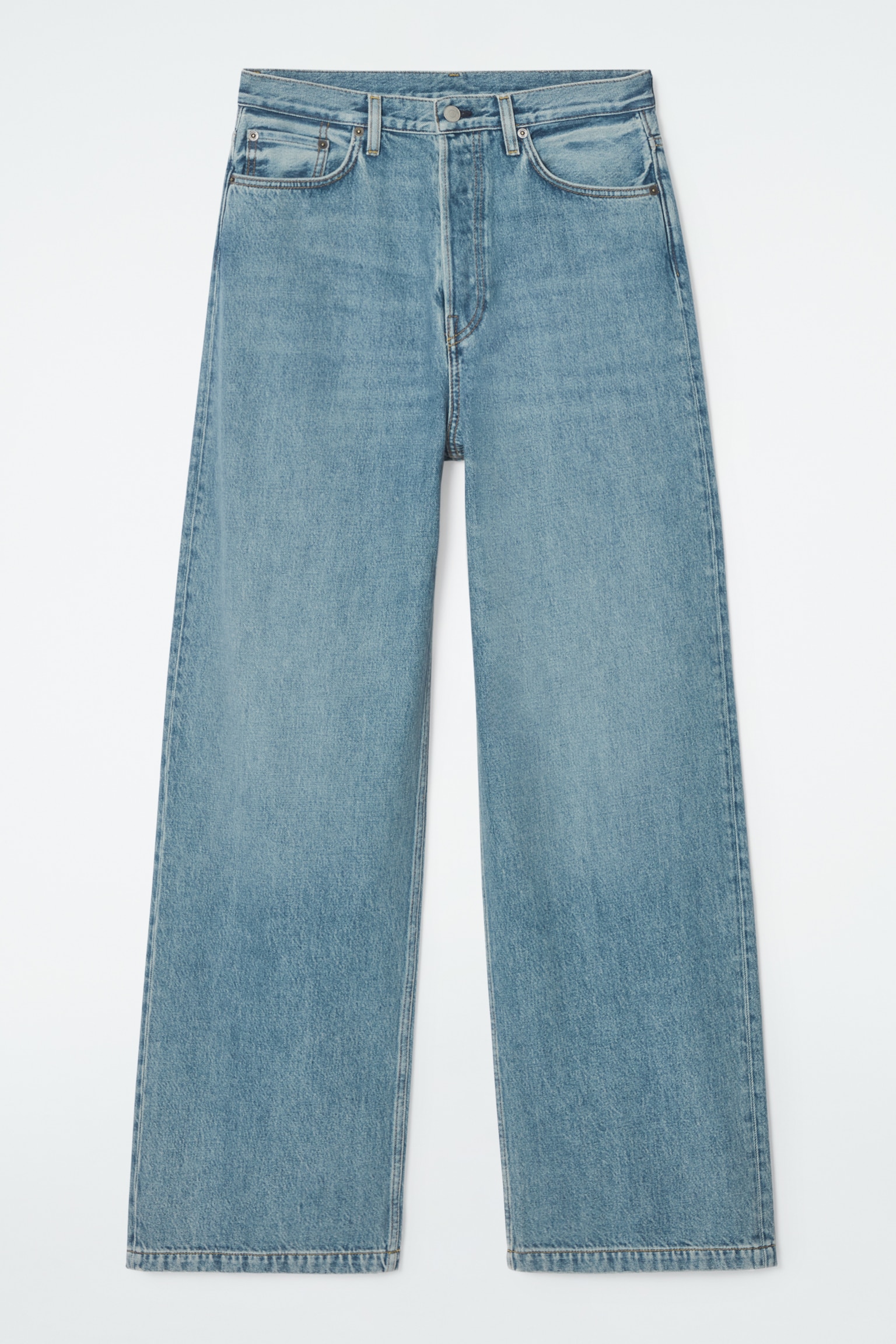 VOLUME WIDE-LEG JEANS - DUSTY BLUE/MID-BLUE/WASHED BLACK/TRUE BLUE/BLUE/LIGHT BLUE
