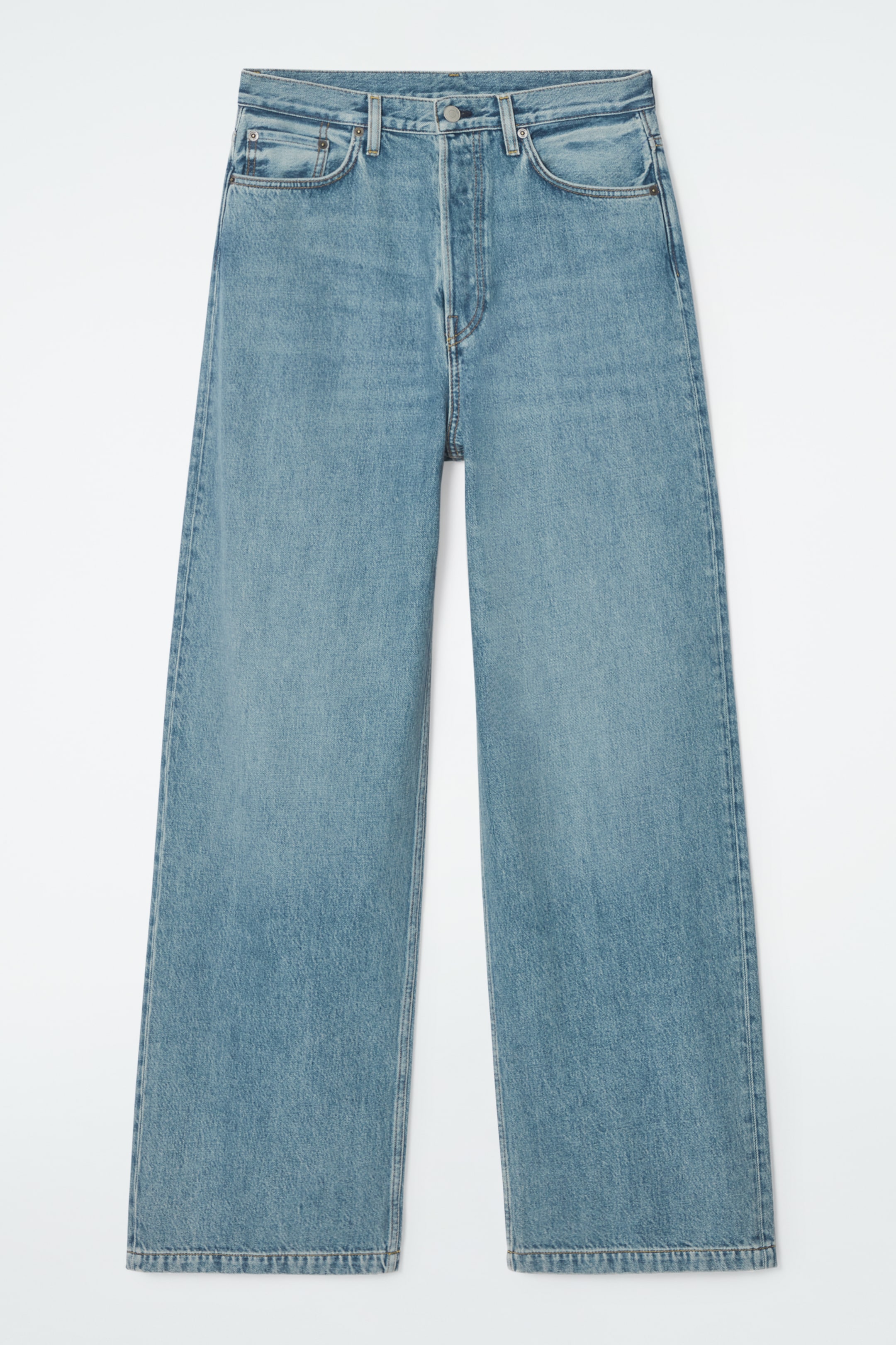 Visualizza immagine più grande: JEANS VOLUME A GAMBA LARGA - BLU POLVERE - DONNA | H&M IT 1