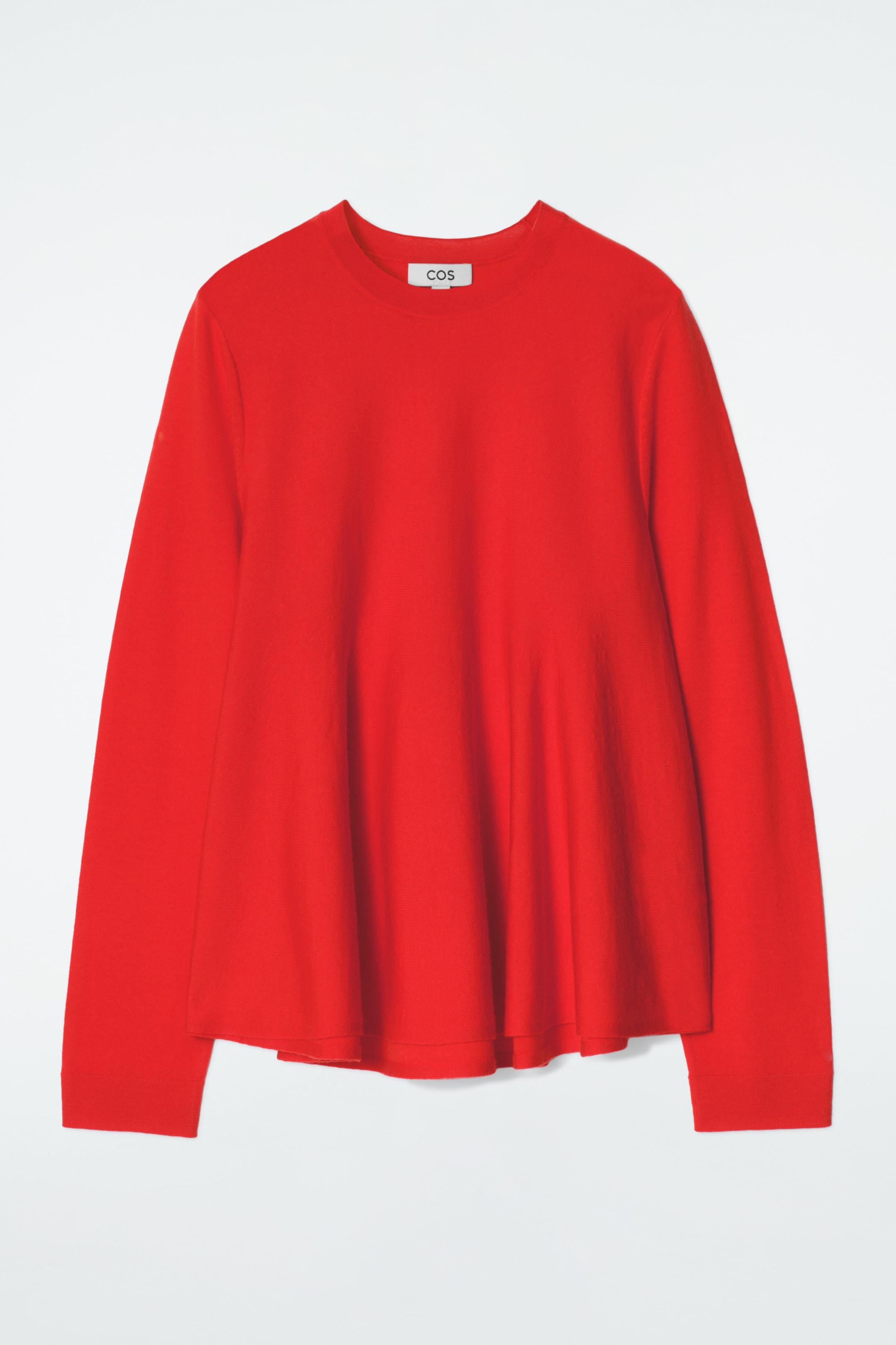 Agrandir l'image: PULL TRAPÈZE EN LAINE MÉRINOS - ROUGE - FEMME | H&M CH 6