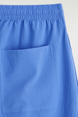 SEERSUCKER CULOTTES — BLUE 5