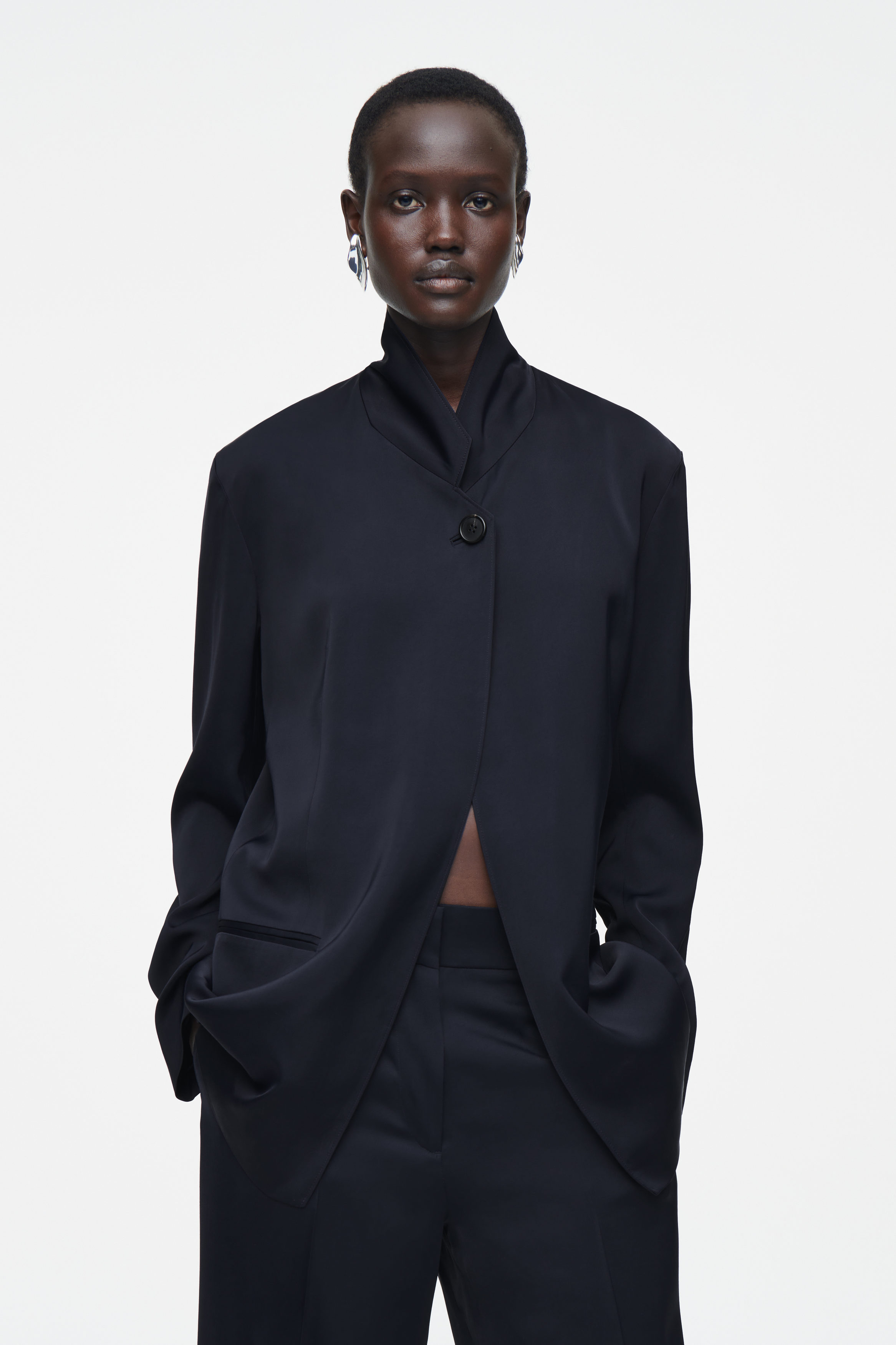 ジャケット・アウター 7440 37 1 Double Slash Stand Collar Suit 7440 37 1 Double Slash Stand Collar Suit