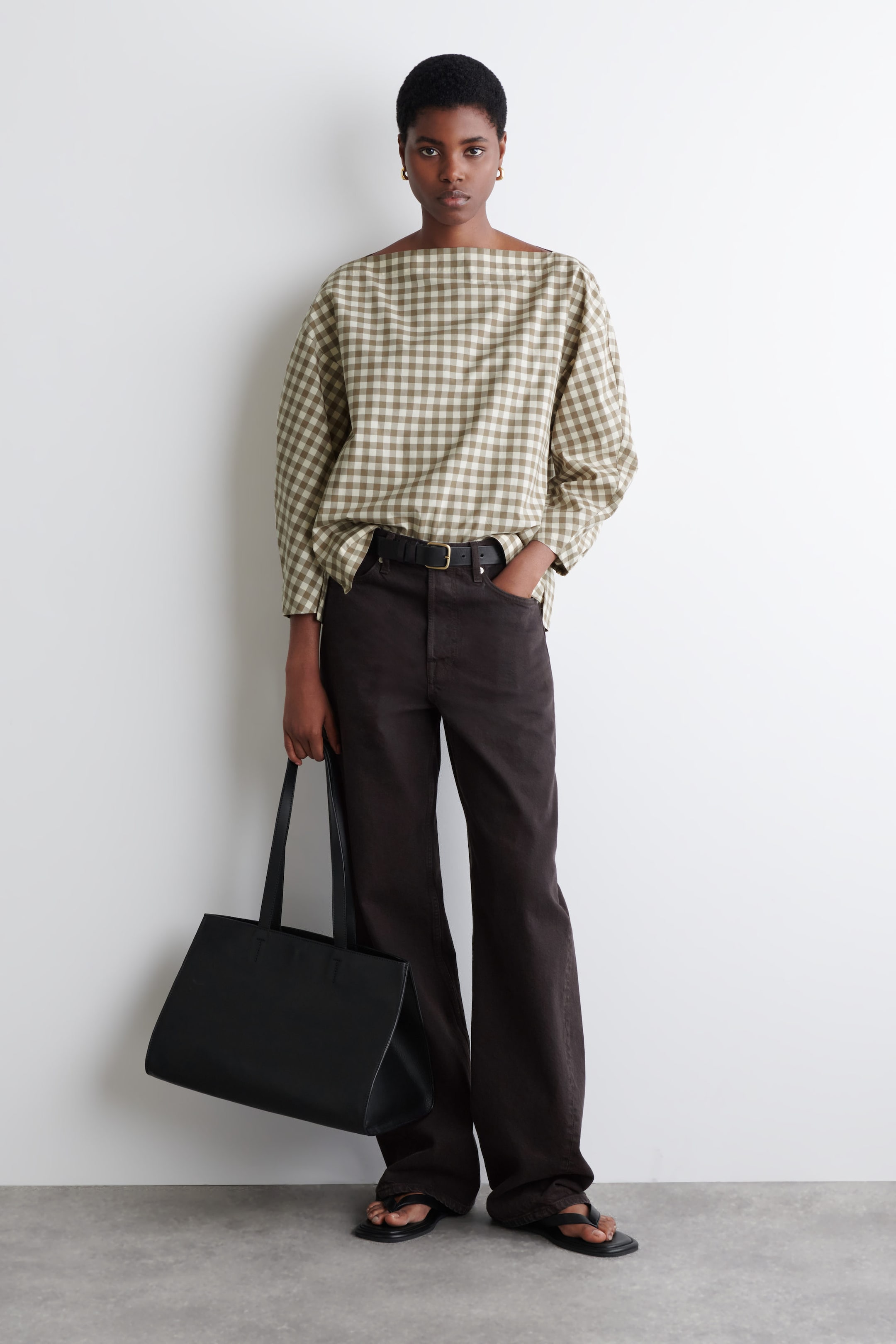 BOMULLSBLUS MED BÅTRINGNING