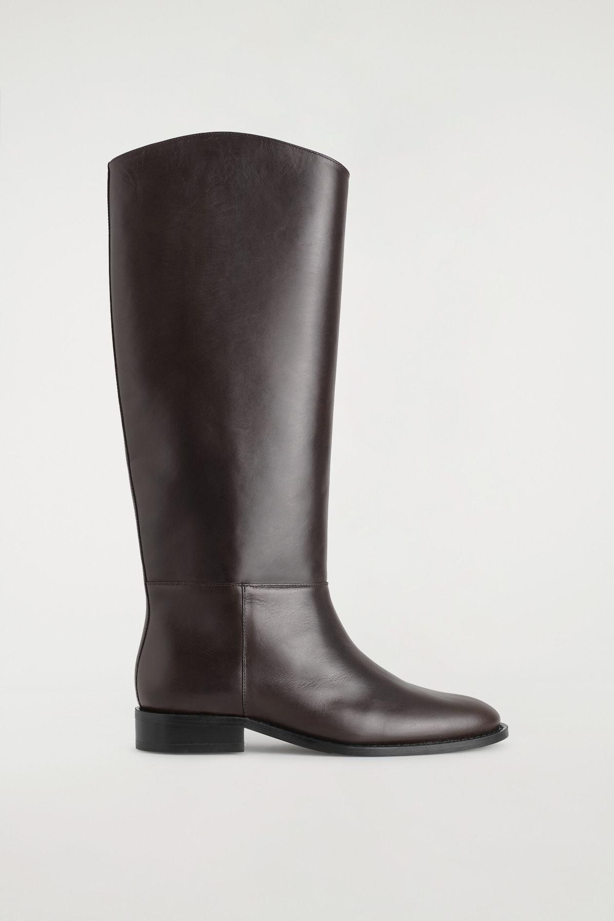 LEATHER RIDING BOOTS — MAHOGANY