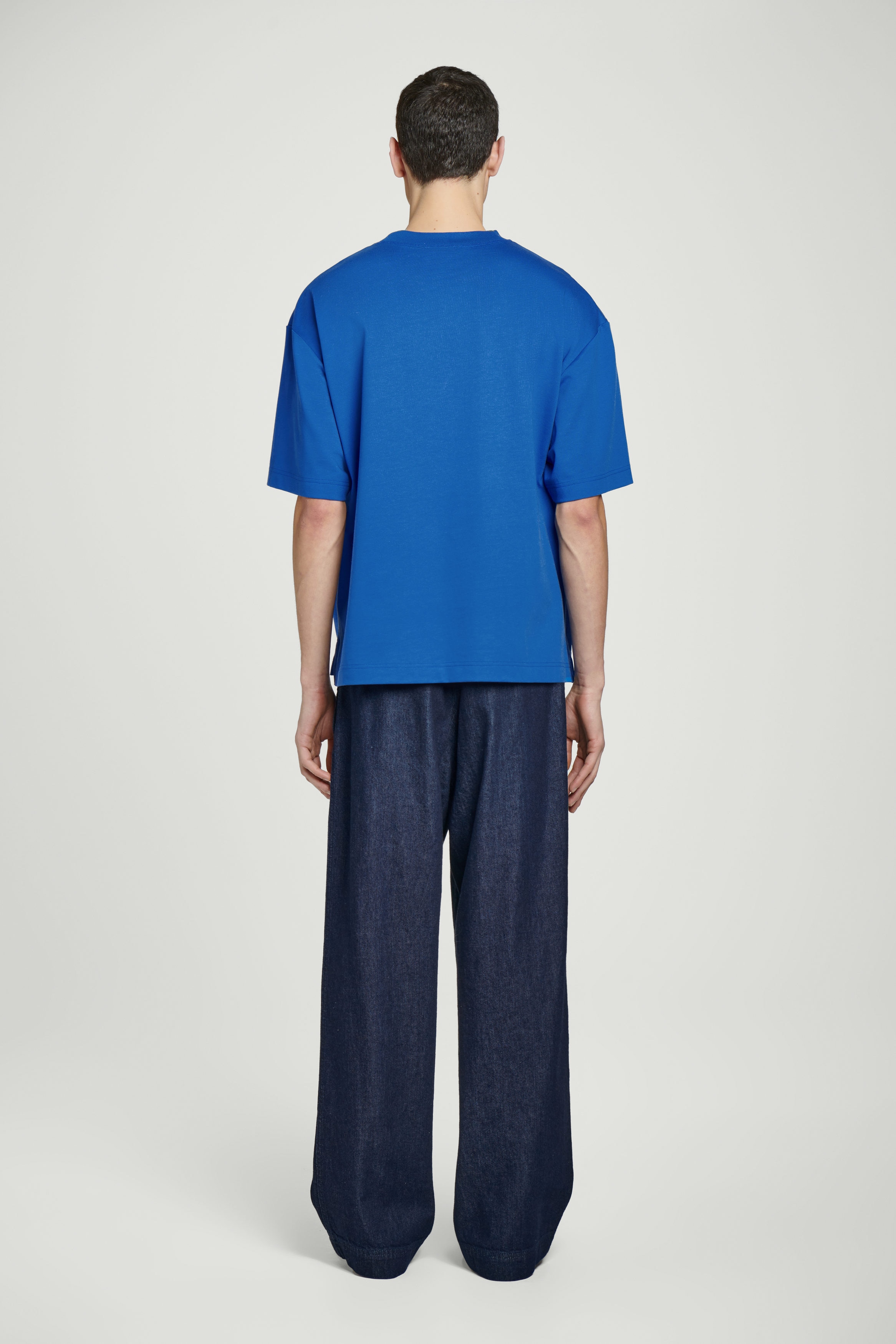 PLAVE FANCON T-SHIRT BLUE Lサイズ OVERSIZED HEAVYWEIGHT COTTON T-SHIRT - COBALT BLUE | COS