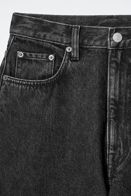 BAY BARREL-LEG JEANS — BLACK 1