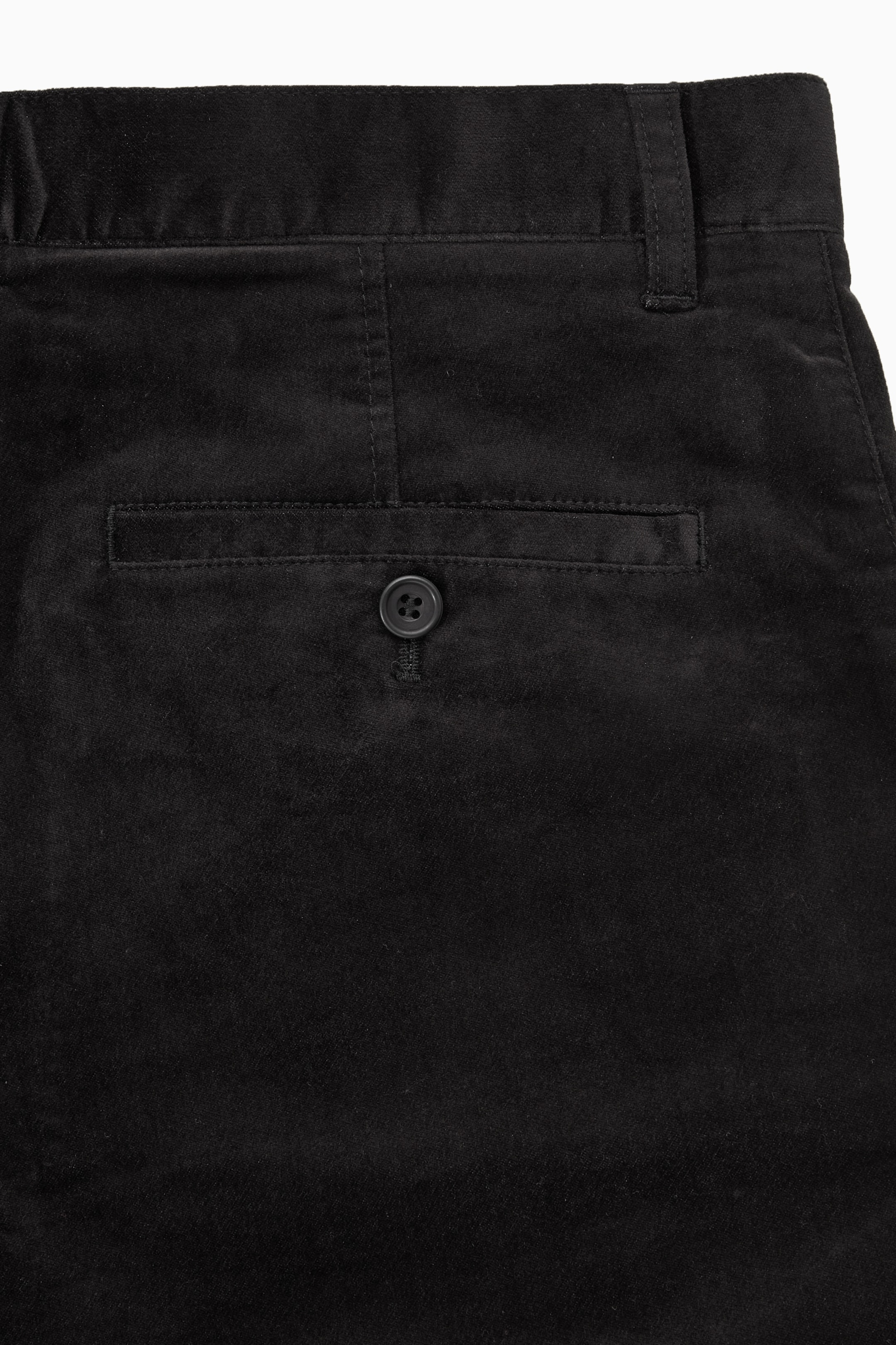 View larger image: COTTON-MOLESKIN STRAIGHT-LEG TROUSERS - BLACK - Men | H&M GB 2