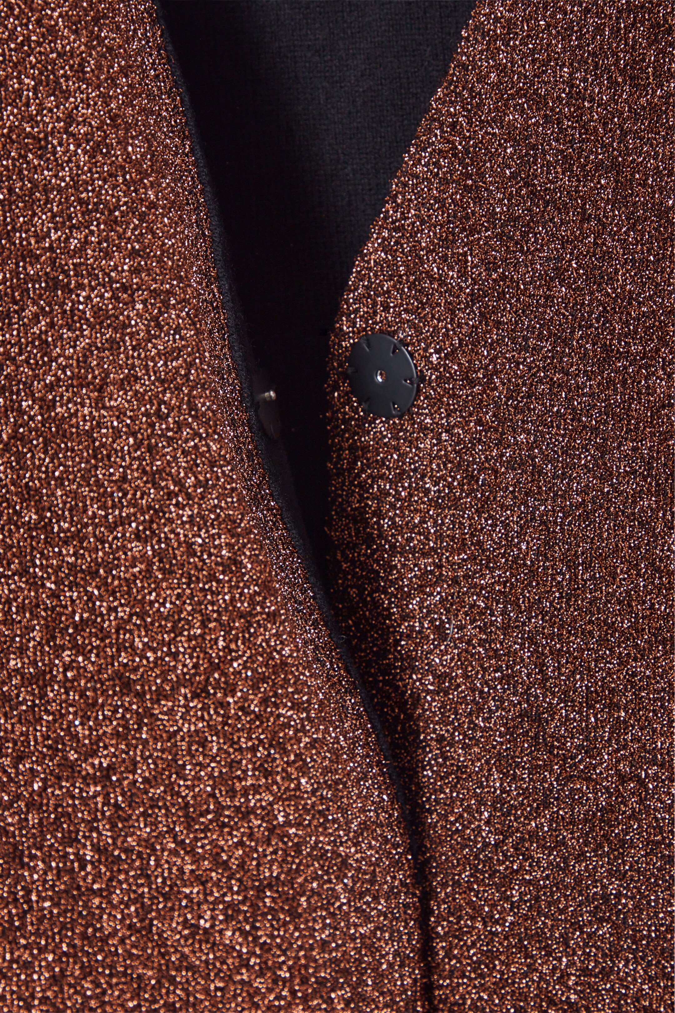 Ingrandisci l'immagine: SPARKLY MERINO WOOL CARDIGAN  - MAHOGANY - DONNA | H&M CH 2