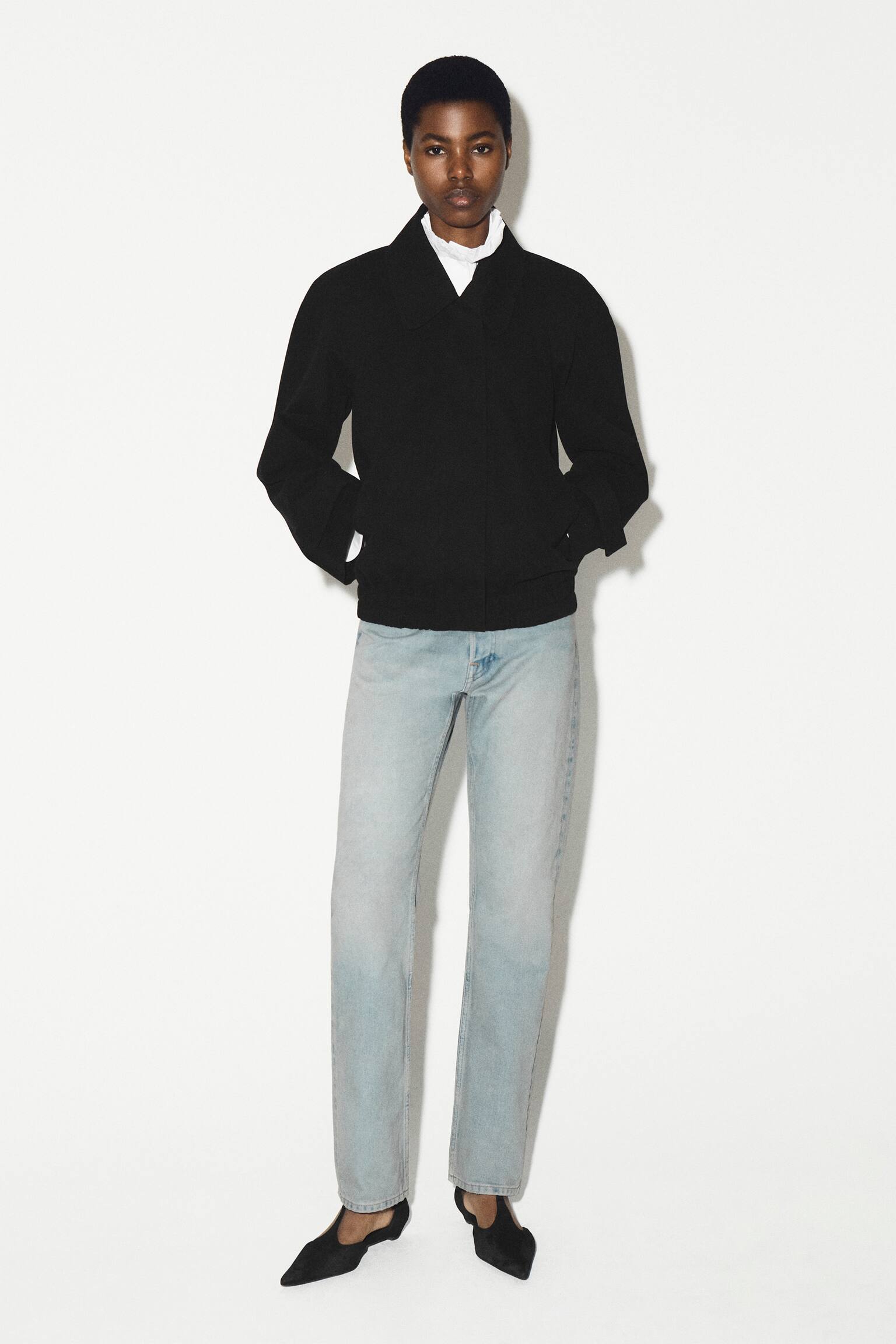 JEAN PIPELINE SLIM - BLEU CIEL/NOIR - 5